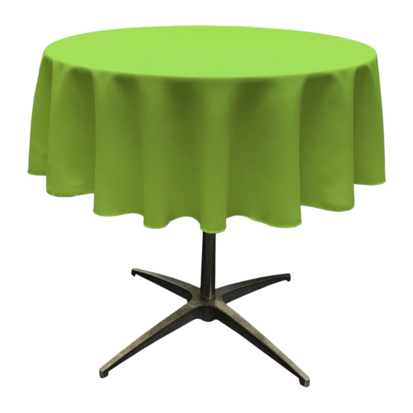 Slickblue Indoor Outdoor Polyester Poplin Table Cover for 51 Inch Round Table Round Tablecloth for Dining Party Wedding Event Banquet Overlay Multiple Color Options