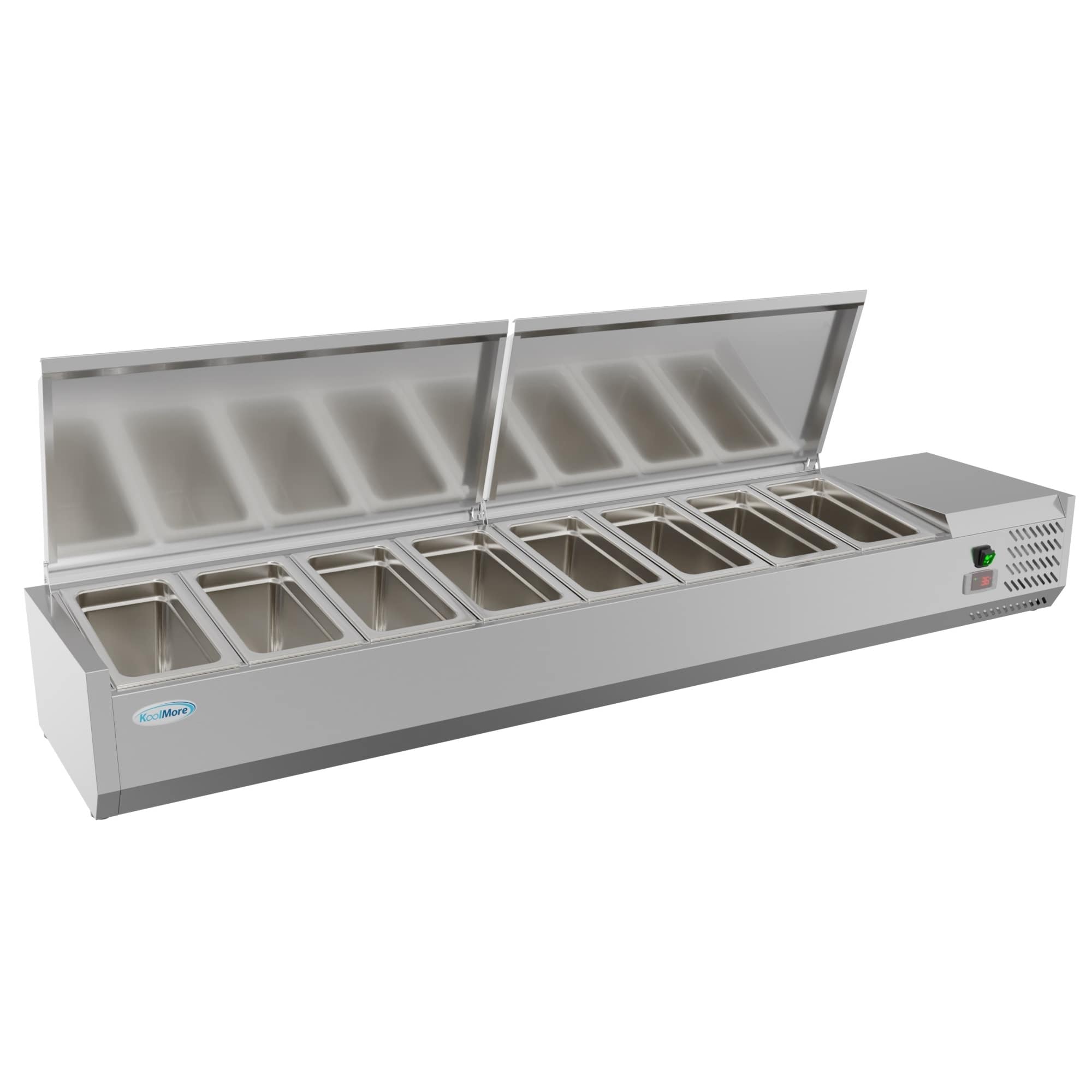 KoolMore SCDC-8P-SSL Refrig-Prep-Tables - View #2
