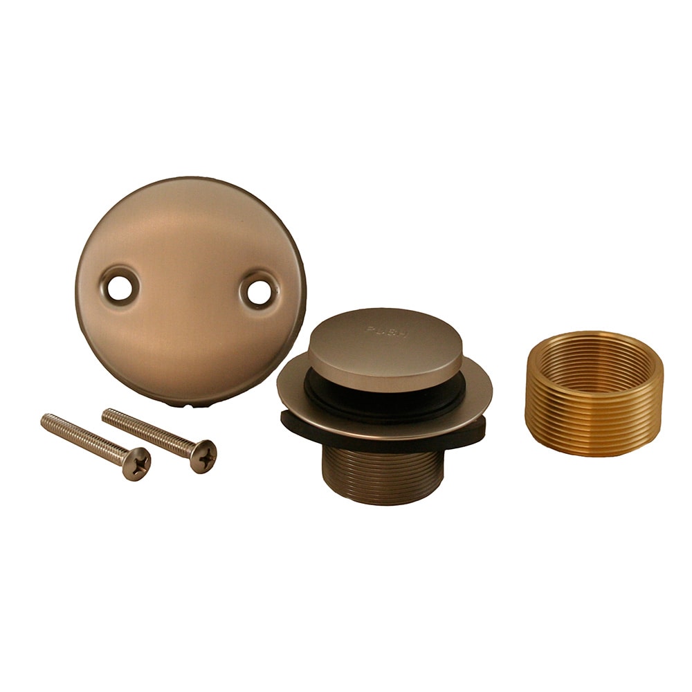 Jones Stephens B5156BN 1-1/2-in Brushed nickel Toe Touch Brushed Nickel Pop-up drain Drain