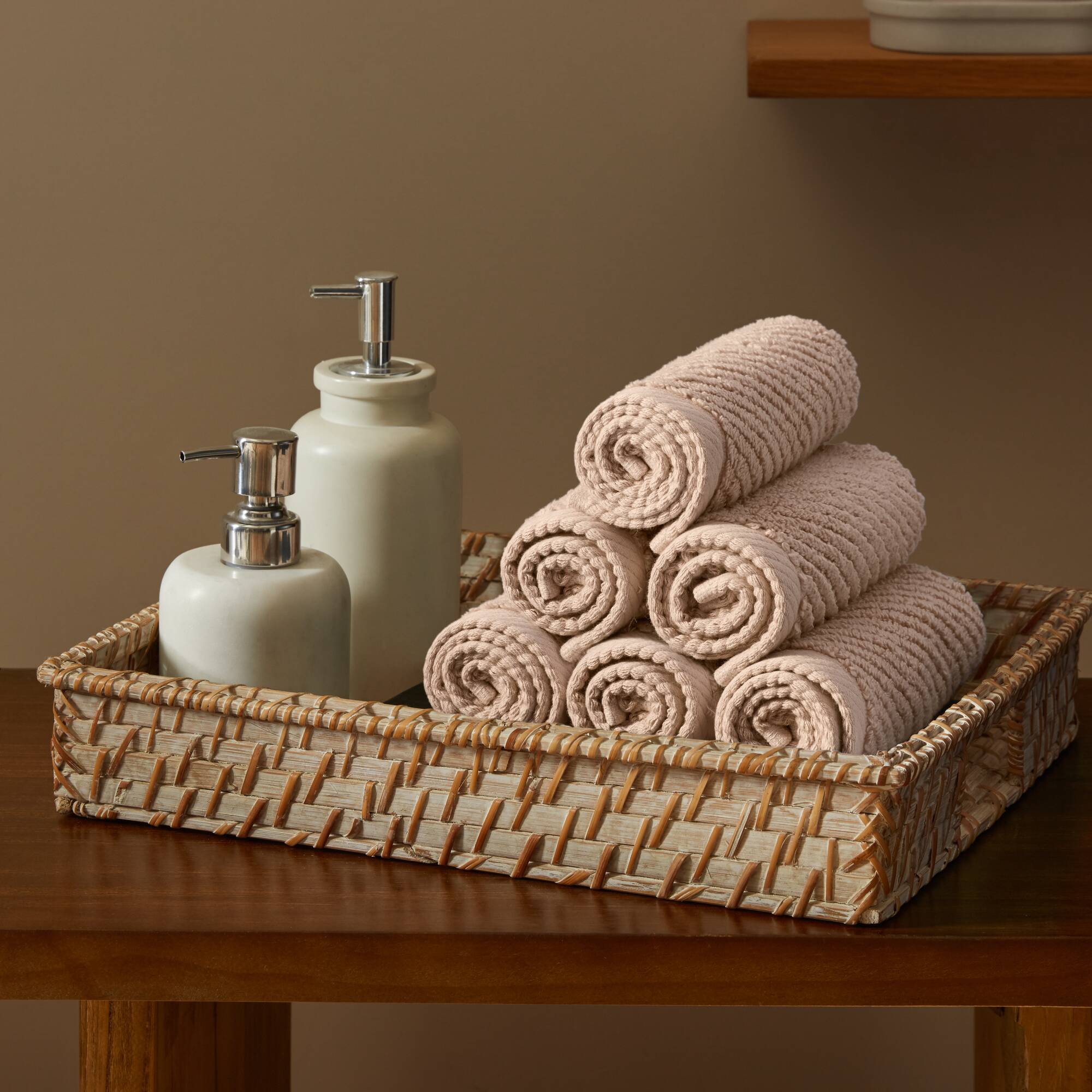 Tinyhomie 6-Piece 100 percent Cotton Quick Dry 6pcs Towel Set