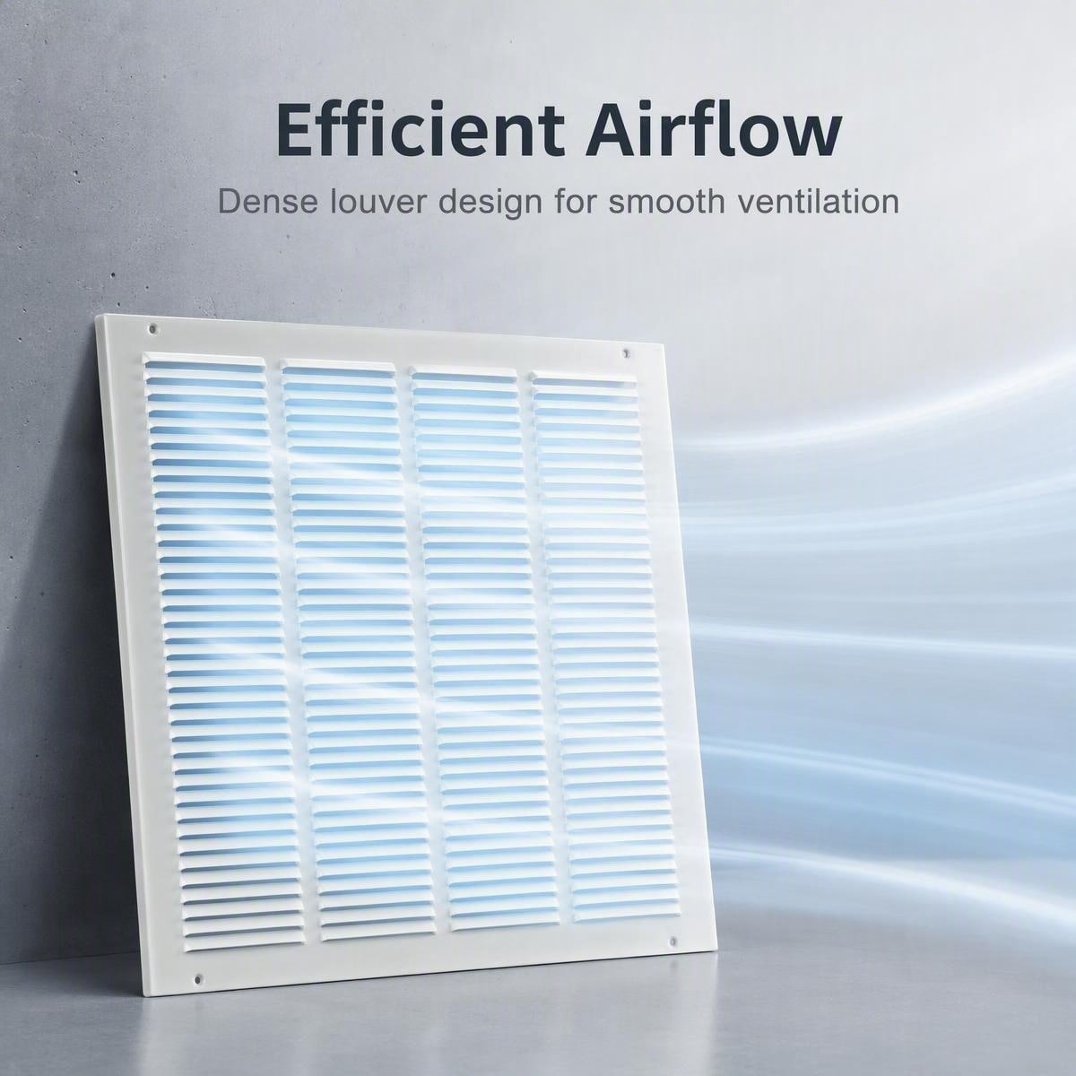 RELIABILT 20-in x 8-in Steel White Sidewall/Ceiling Grille