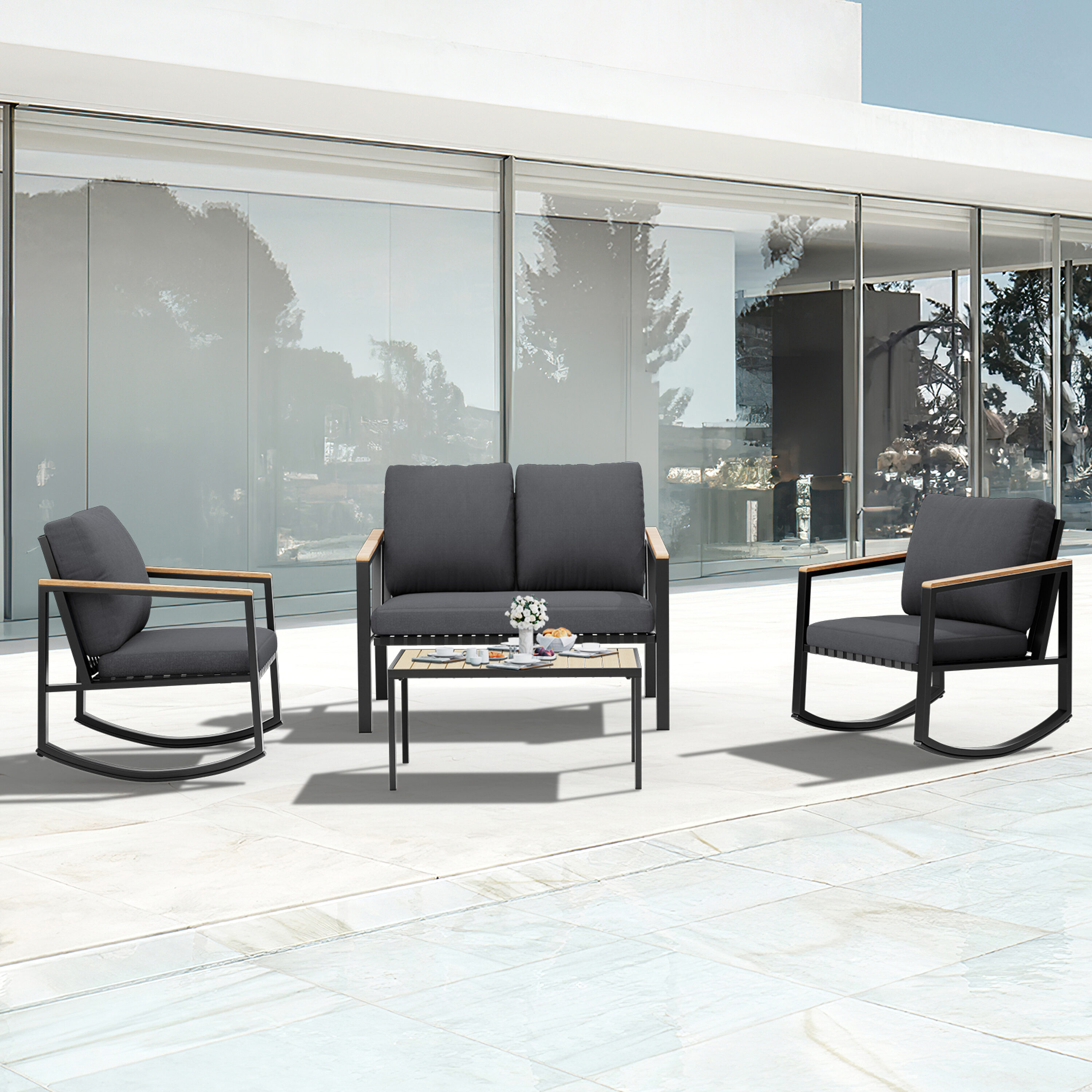 JEAREY KDBD-04GY Patio-Conversation-Sets - View #7