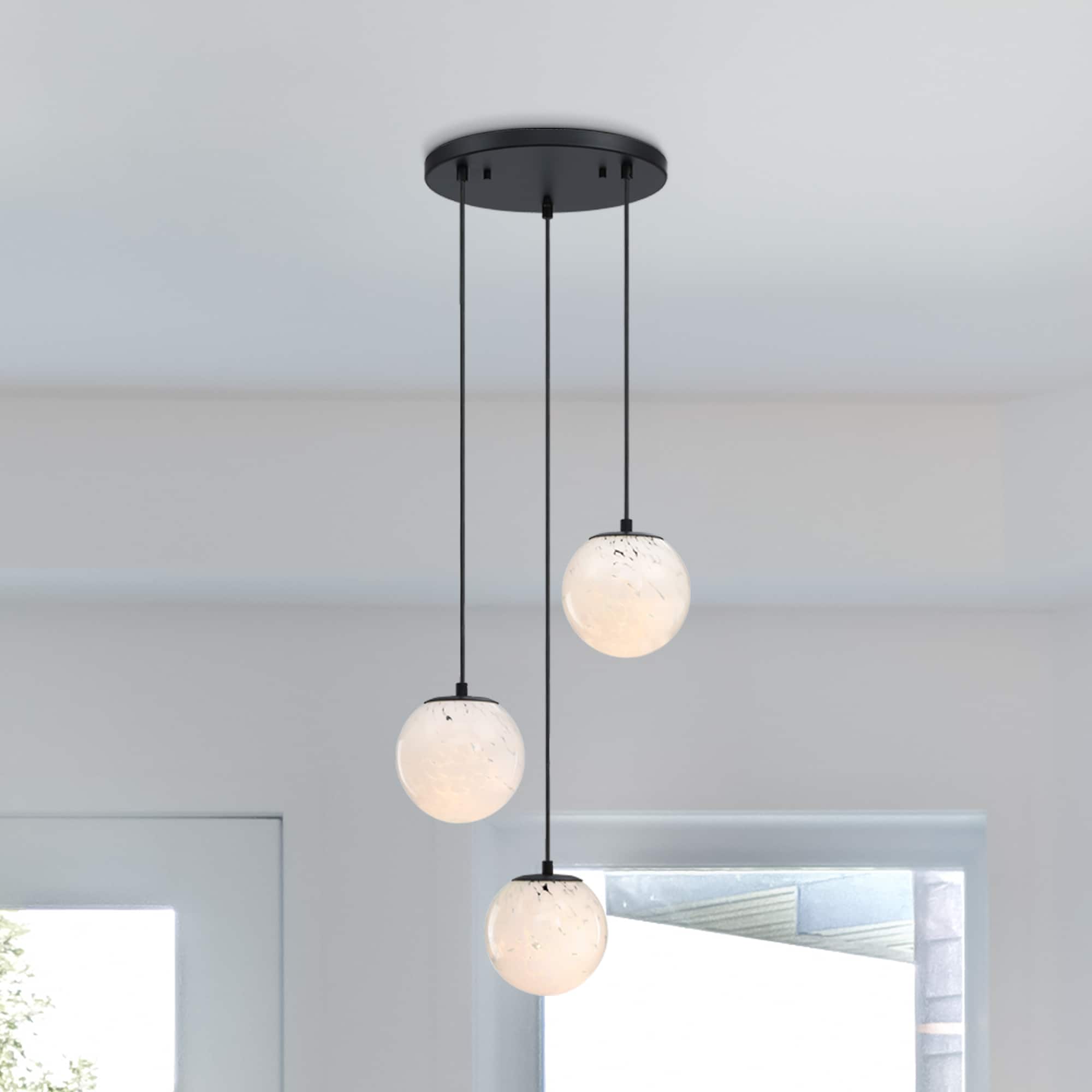 Designers Fountain D282M-3CHA-MB Circo 3 -Light Matte Black Transitional For Use in Bedrooms, Dining Rooms, Foyers, Kitchens, Living Rooms Chandelier