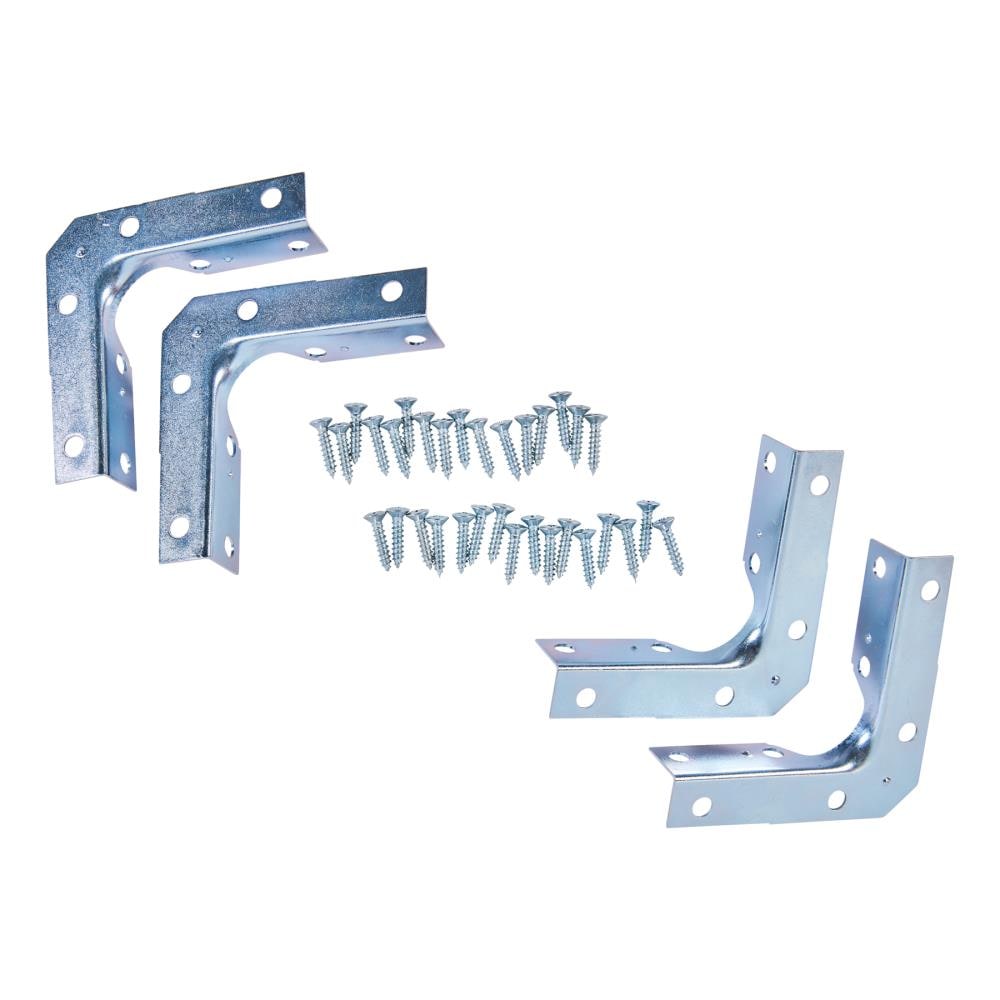 National Hardware N245-407 3-Inches x 0.625-Inches x 3-Inches Zinc-plated Steel Corner brace 4 -Pack