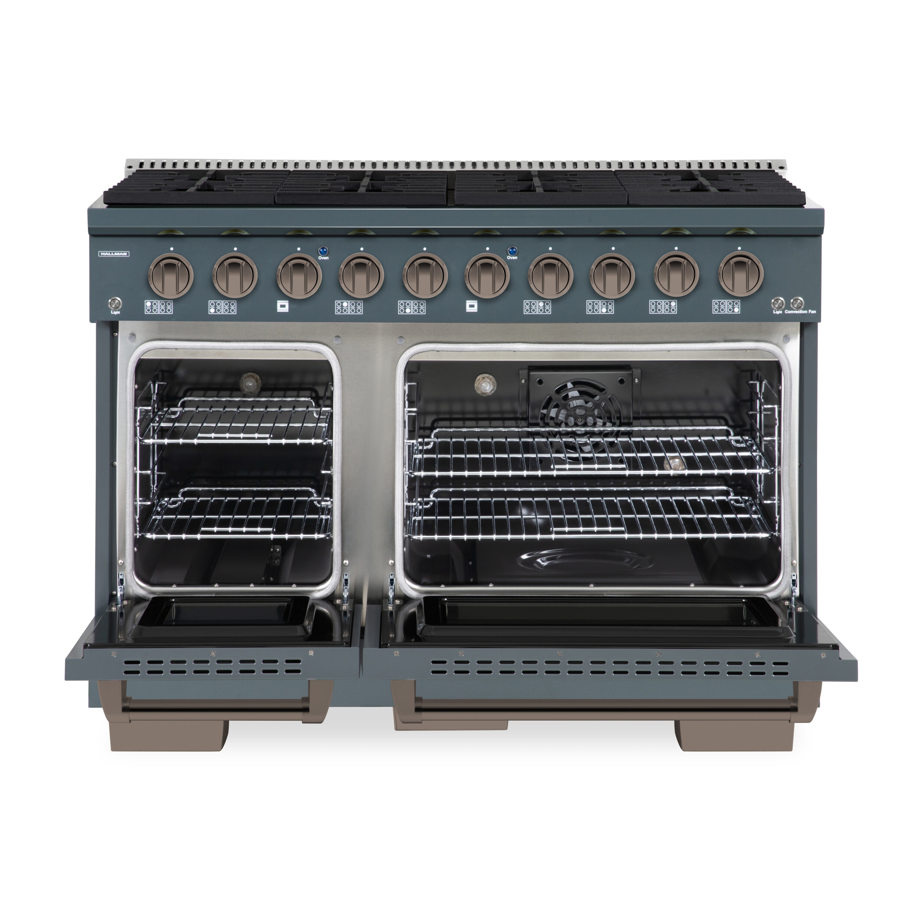 Hallman HBRG48BZGR Double-Oven-Gas-Ranges - View #5