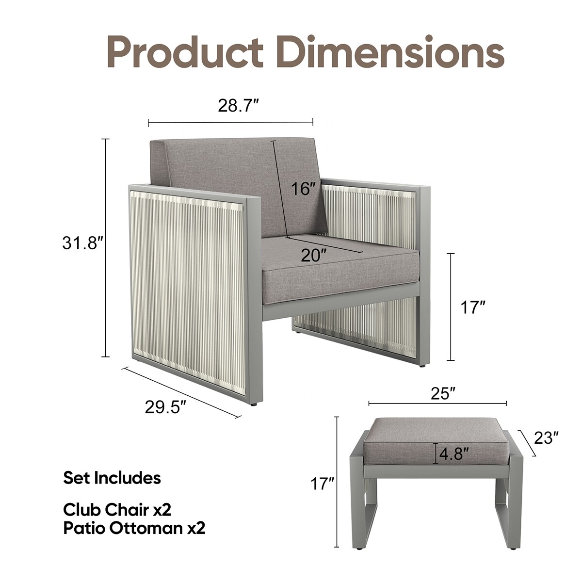 Rilyson FSFHGW1140-9 Patio-Chairs - View #4