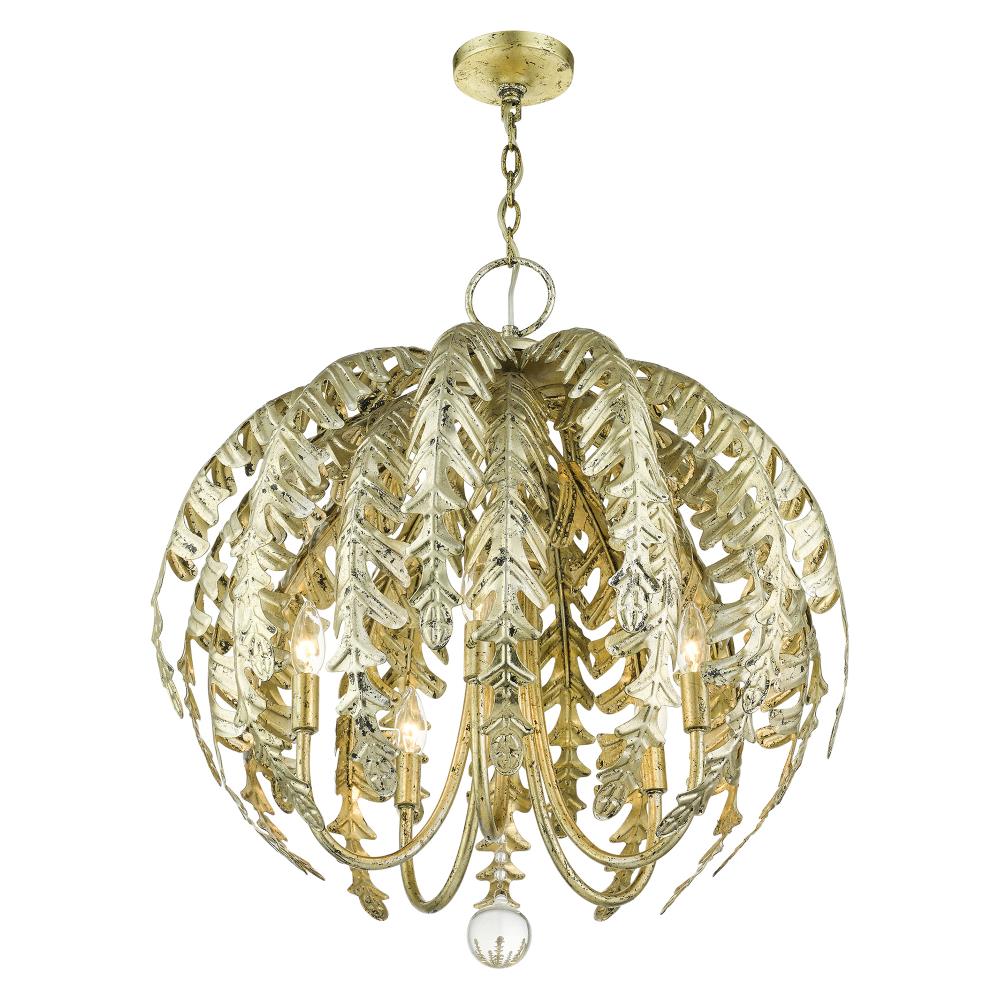 Livex Lighting Acanthus 5-Light Winter Gold French Country/Cottage Damp ...