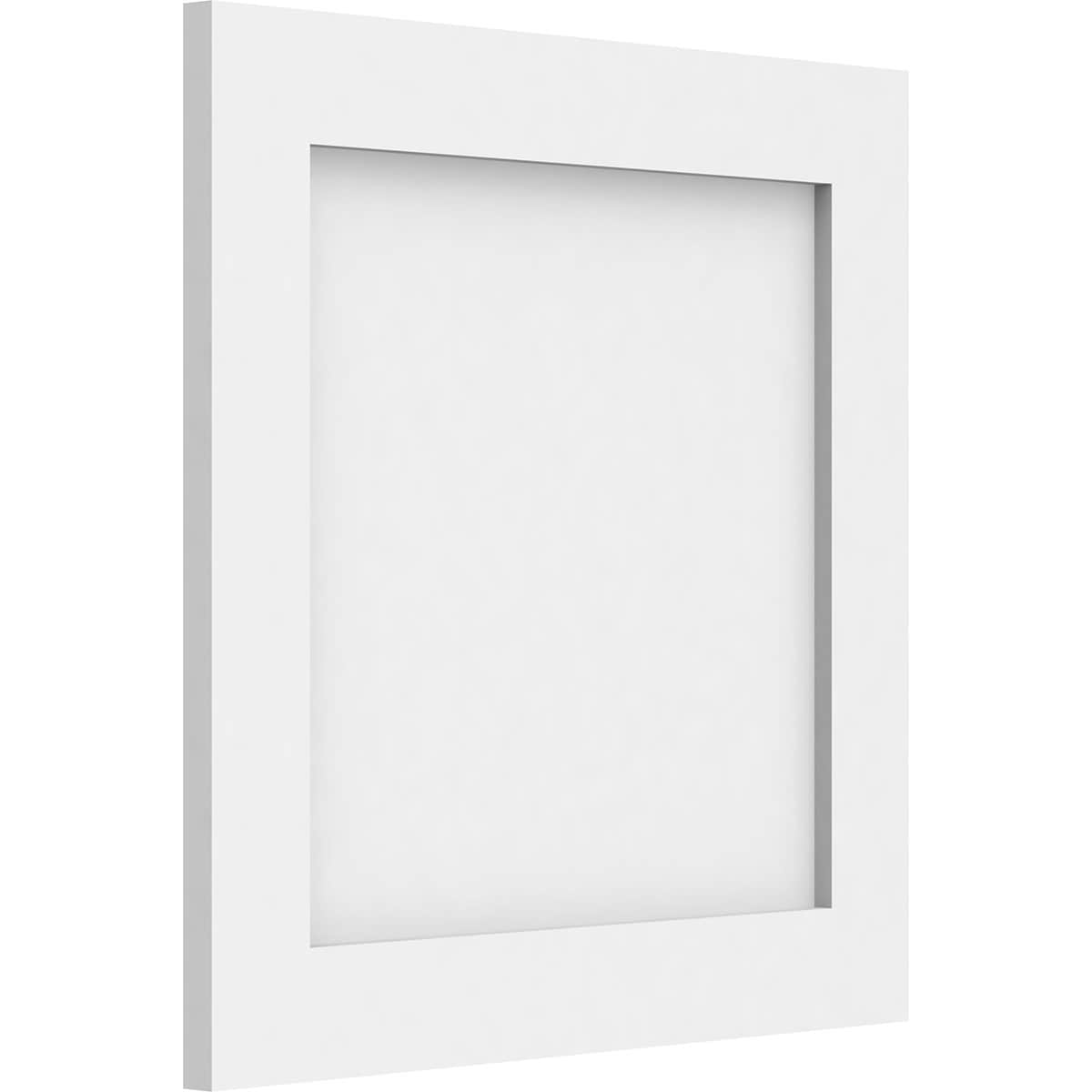 Ekena Millwork WALP16X16X062CNL 16-in x 16-in Smooth Paintable/Stainable White PVC Fretwork Wall Panel ( 1.77-sq ft )