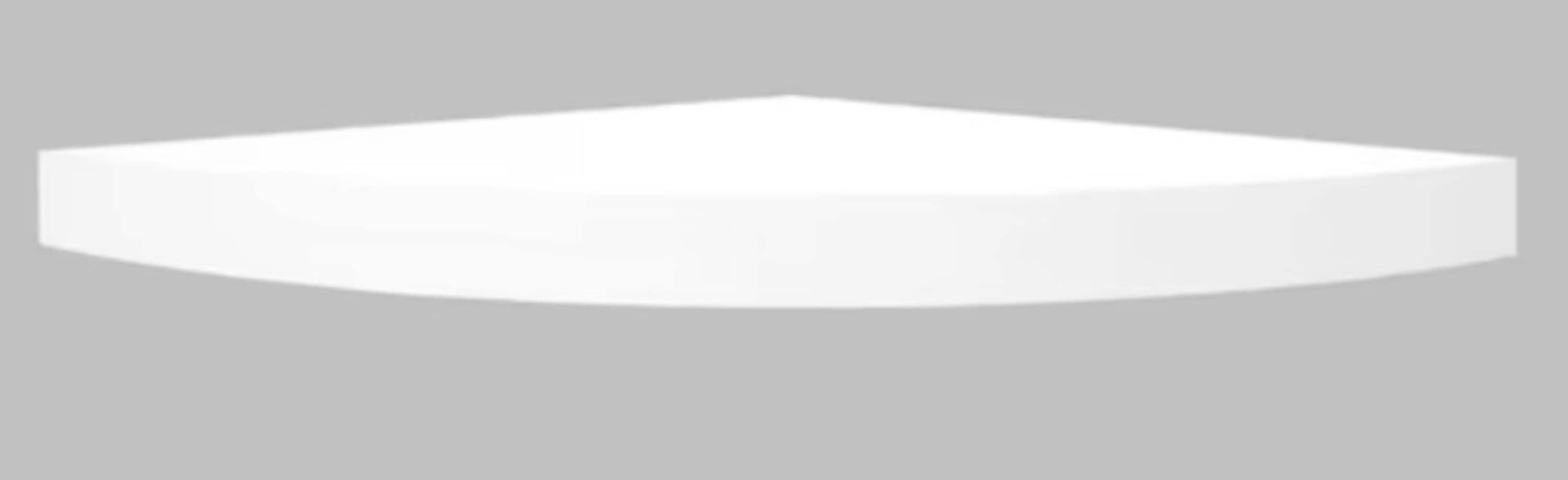 allen + roth LOWE16WMCS-W 16-in L x 16-in D x 1.88-in H White Particleboard Corner Triangle Floating shelf