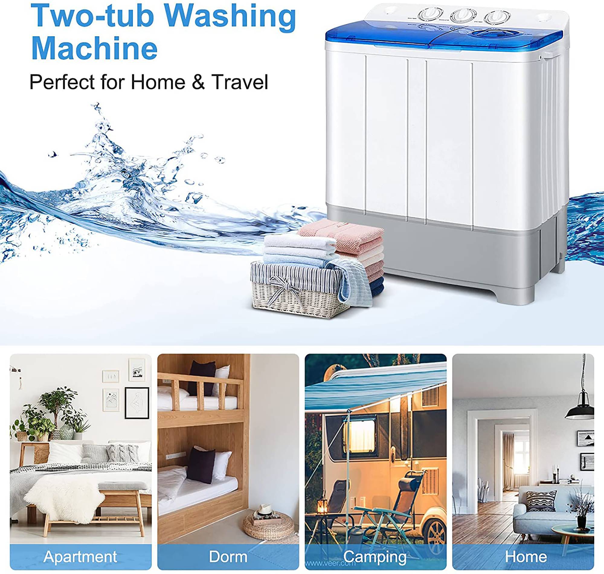 Costway CSHY000788 Pedestal-Washers - View #8