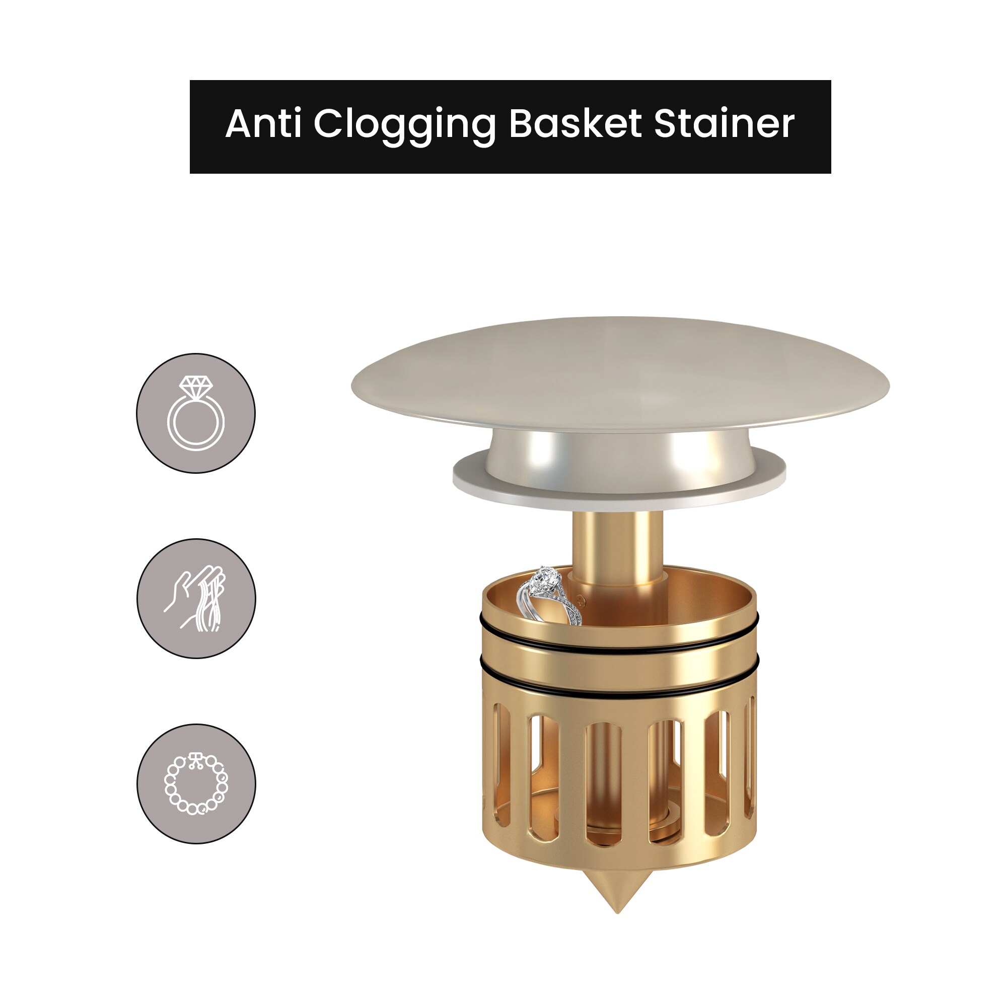 Ayna Decors APU30101BN Popup-Drains-Accessories - View #3