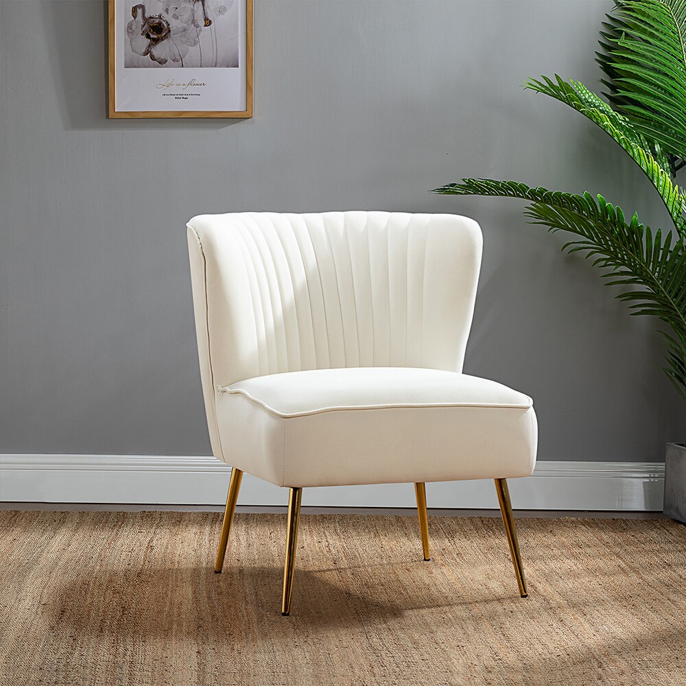 Ivory best sale upholstered chair