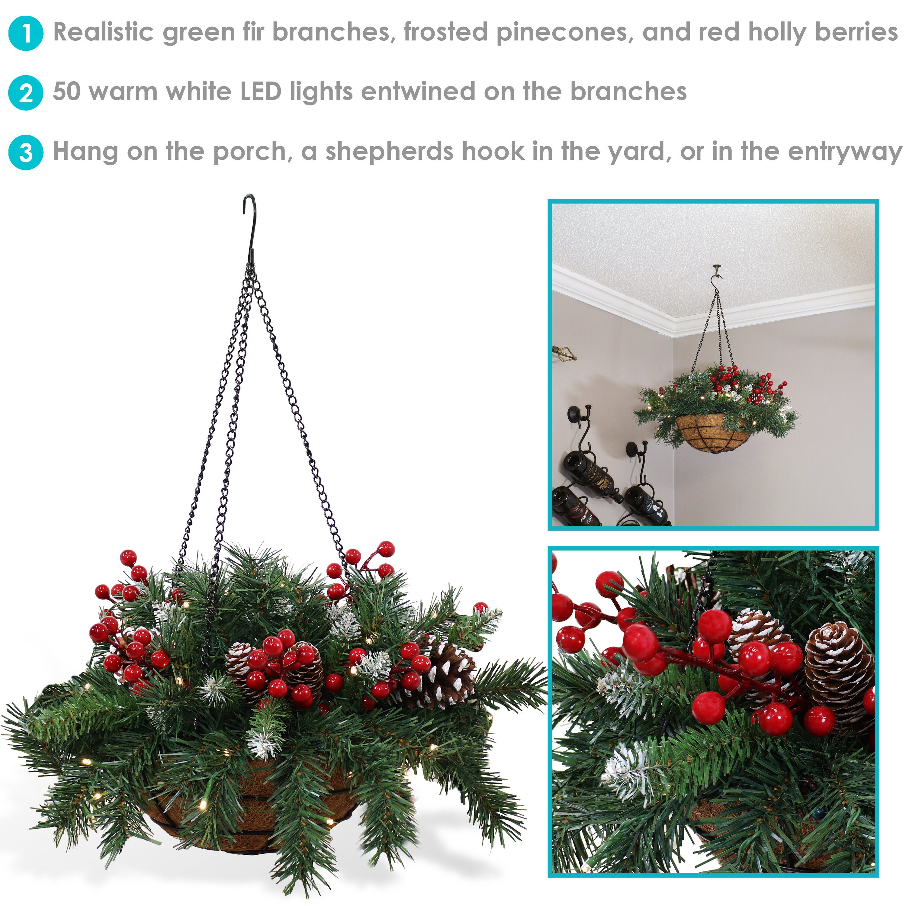 Sunnydaze Decor VTY-990 Table-Christmas-Decorations - View #9