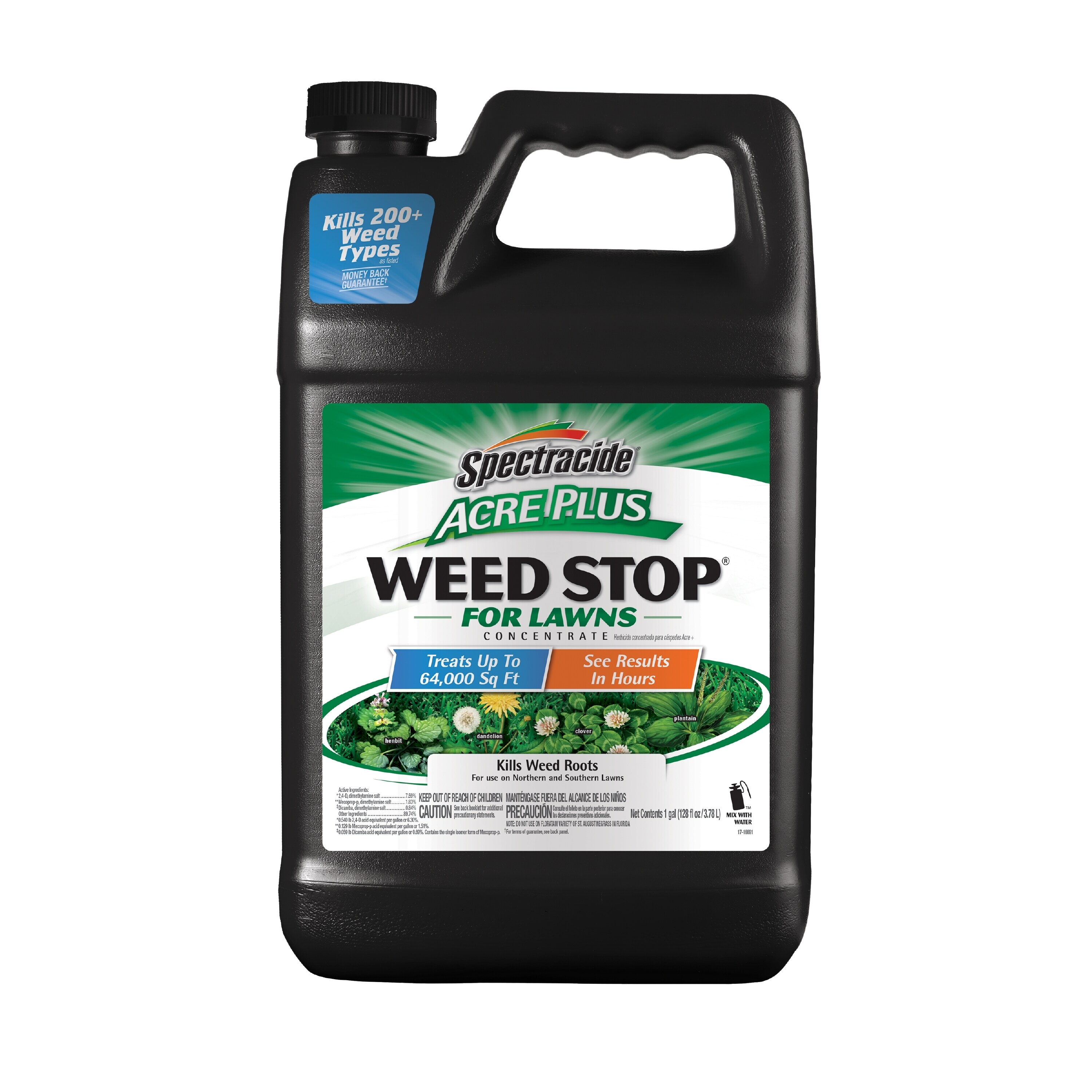Spectracide HG-96632 Weed Stop for Lawns Acre Plus Concentrate 1-Gallon Natural Concentrated Lawn Weed Killer