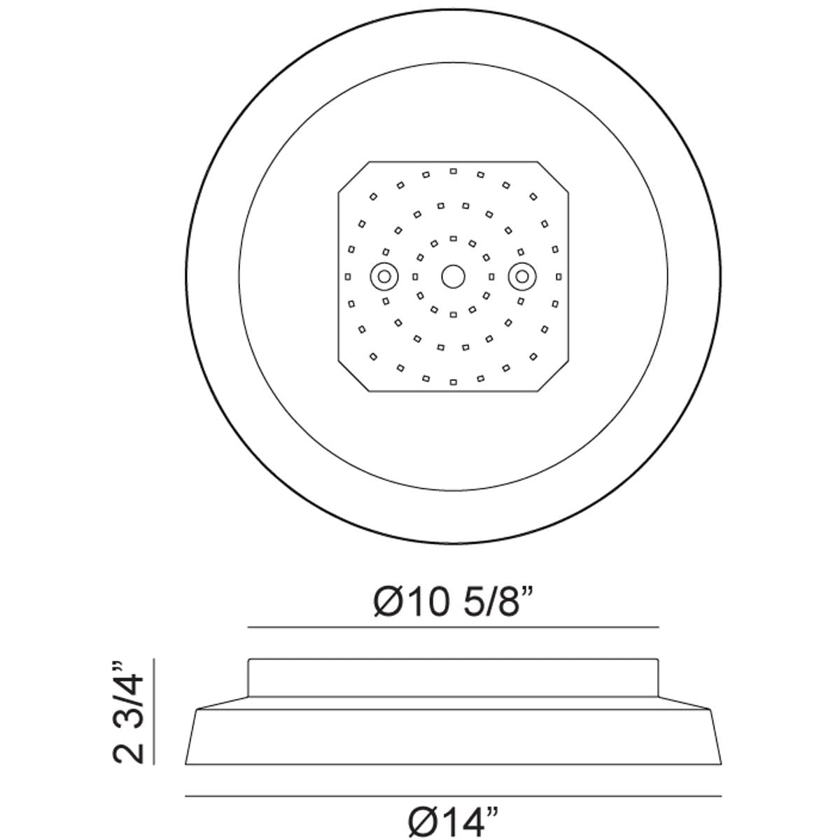 Matteo 2120672 Lighting M15601WH Vieno LED 14 inch White Flush Mount Ceiling Light