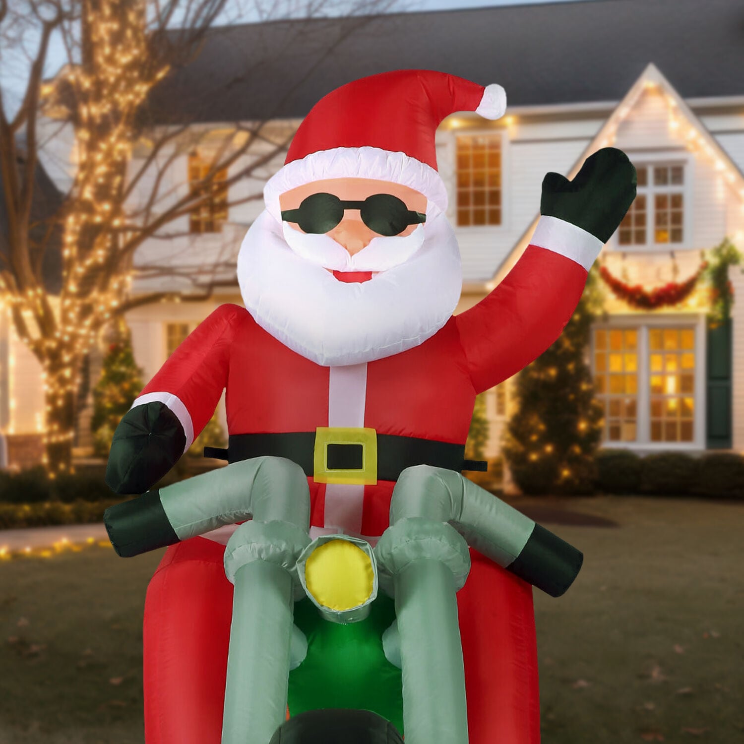 Fraser Hill Farm FHFSNTABIKE062-L Christmas-Inflatables - View #16