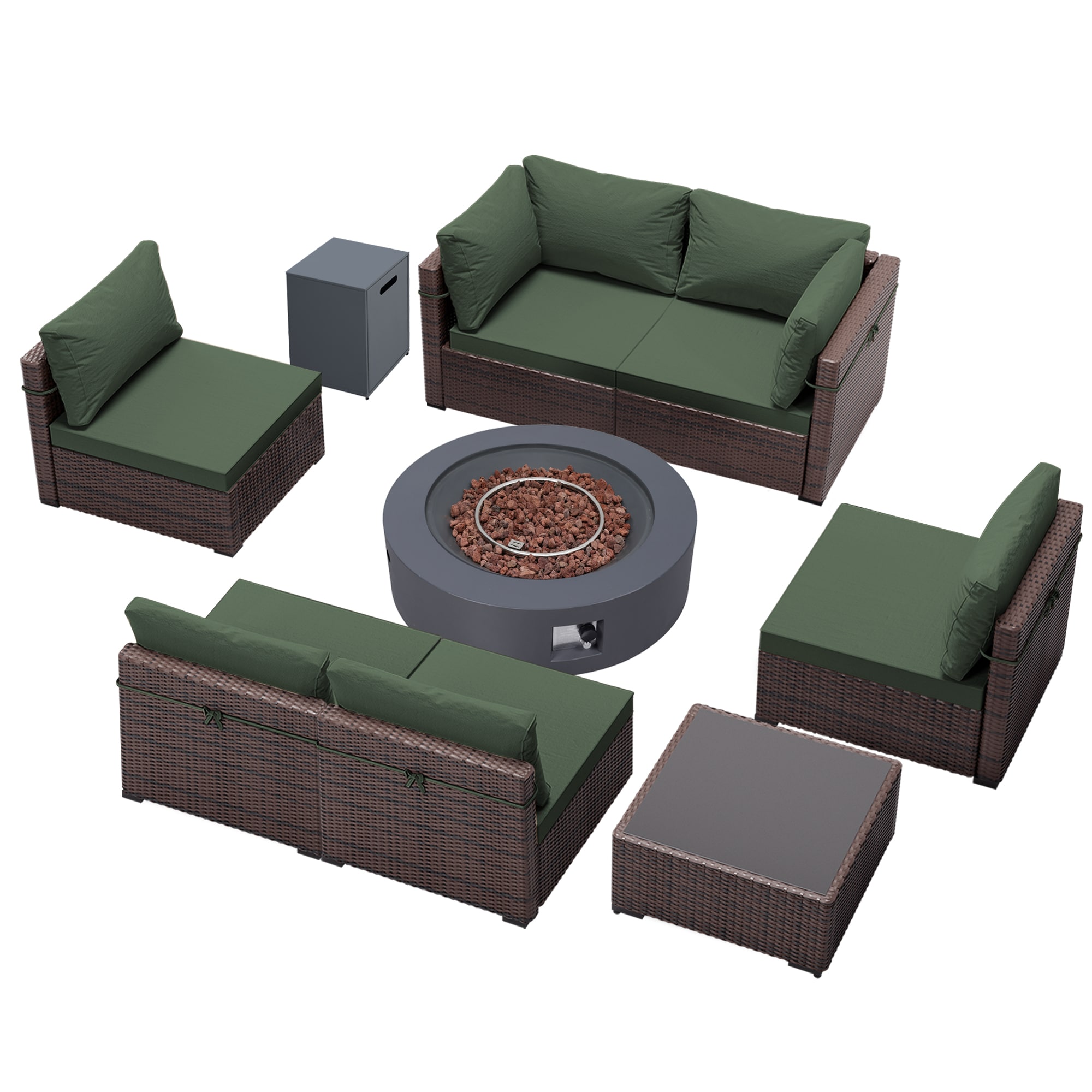 UPHA PL-2CZ-42TPDK-Z2 Patio-Conversation-Sets - View #2