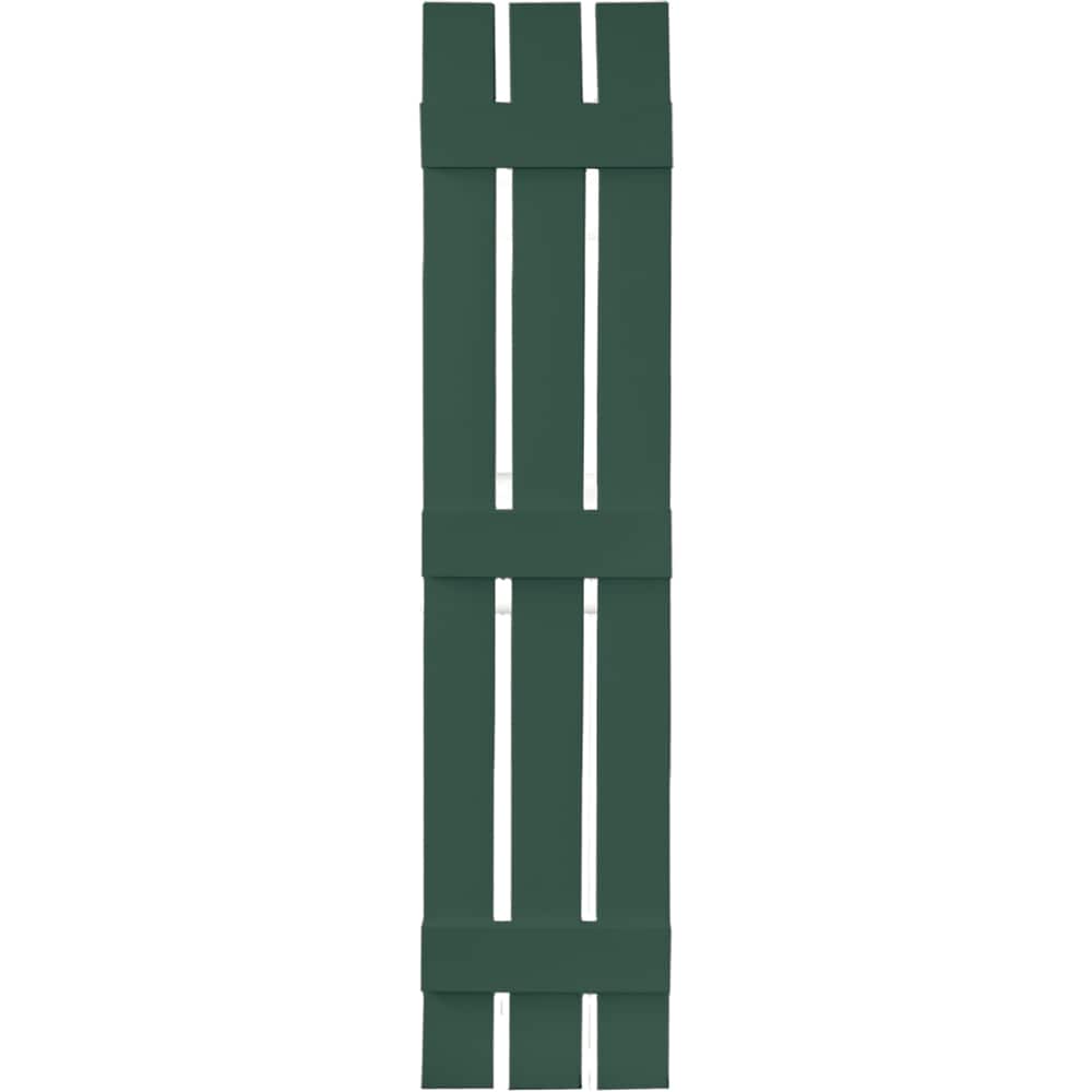 Vantage V5371259028 11.875-in W x 58.75-in H Forest Green Board and batten Spaced Exterior Shutters ( 1 -Pack )