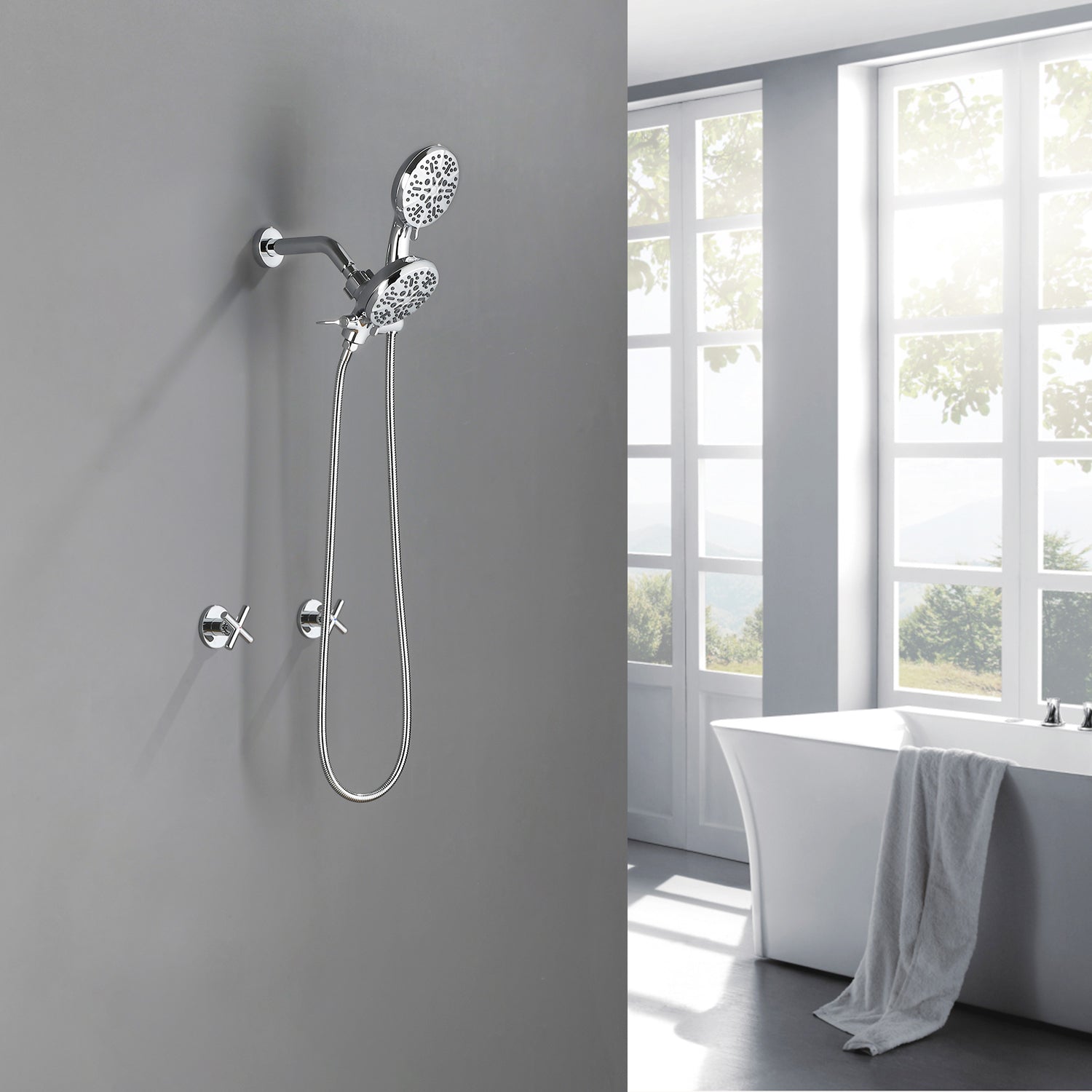 Boyel Living BL88067CP Showerhead-Bar-Panels - View #3
