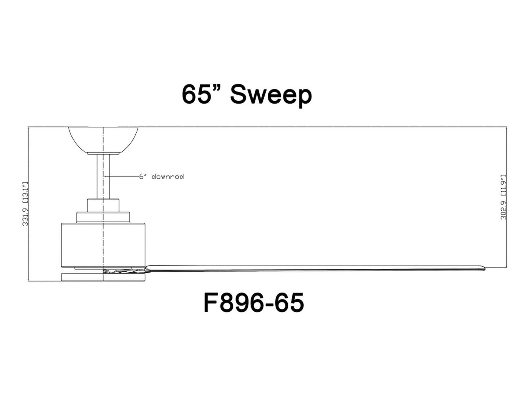 65" Smoked Iron 8-Blade Smart Ceiling Fan with Remote