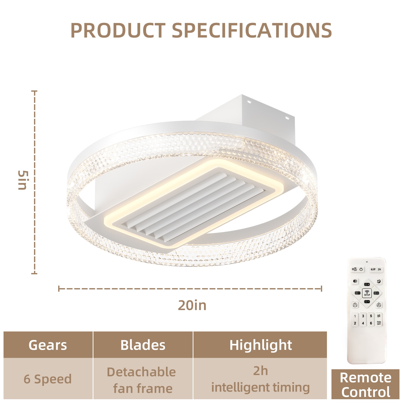 JIMSMAISON JMSLCF11-20W Ceiling-Fans - View #6
