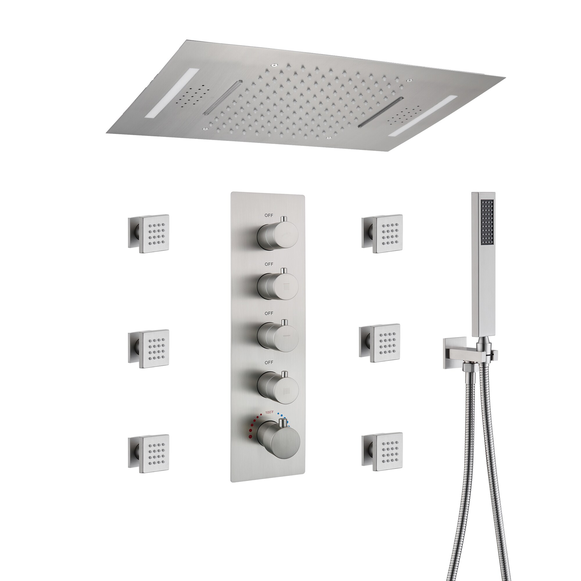 CASAINC WE-SS11BN Showerhead-Bar-Panels - View #11