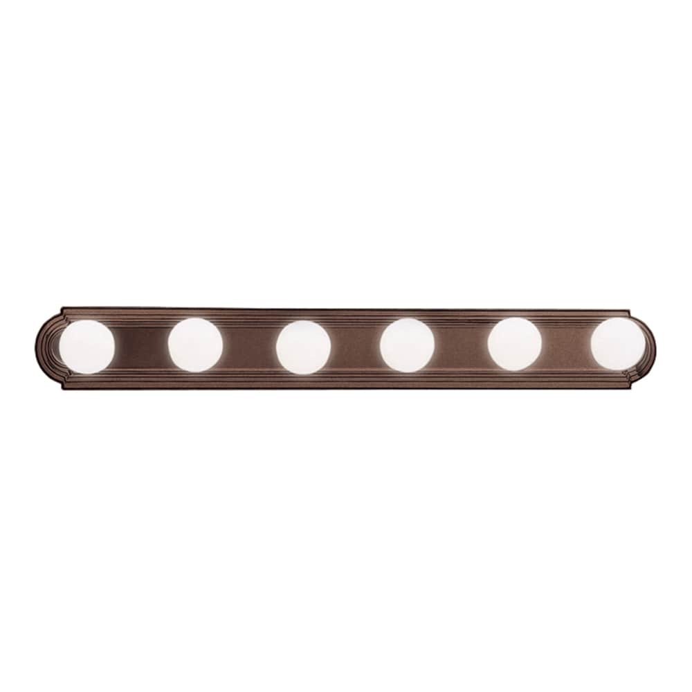 Kichler 5018TZ 36-in 6 -Light Bronze Transitional Vanity light bar