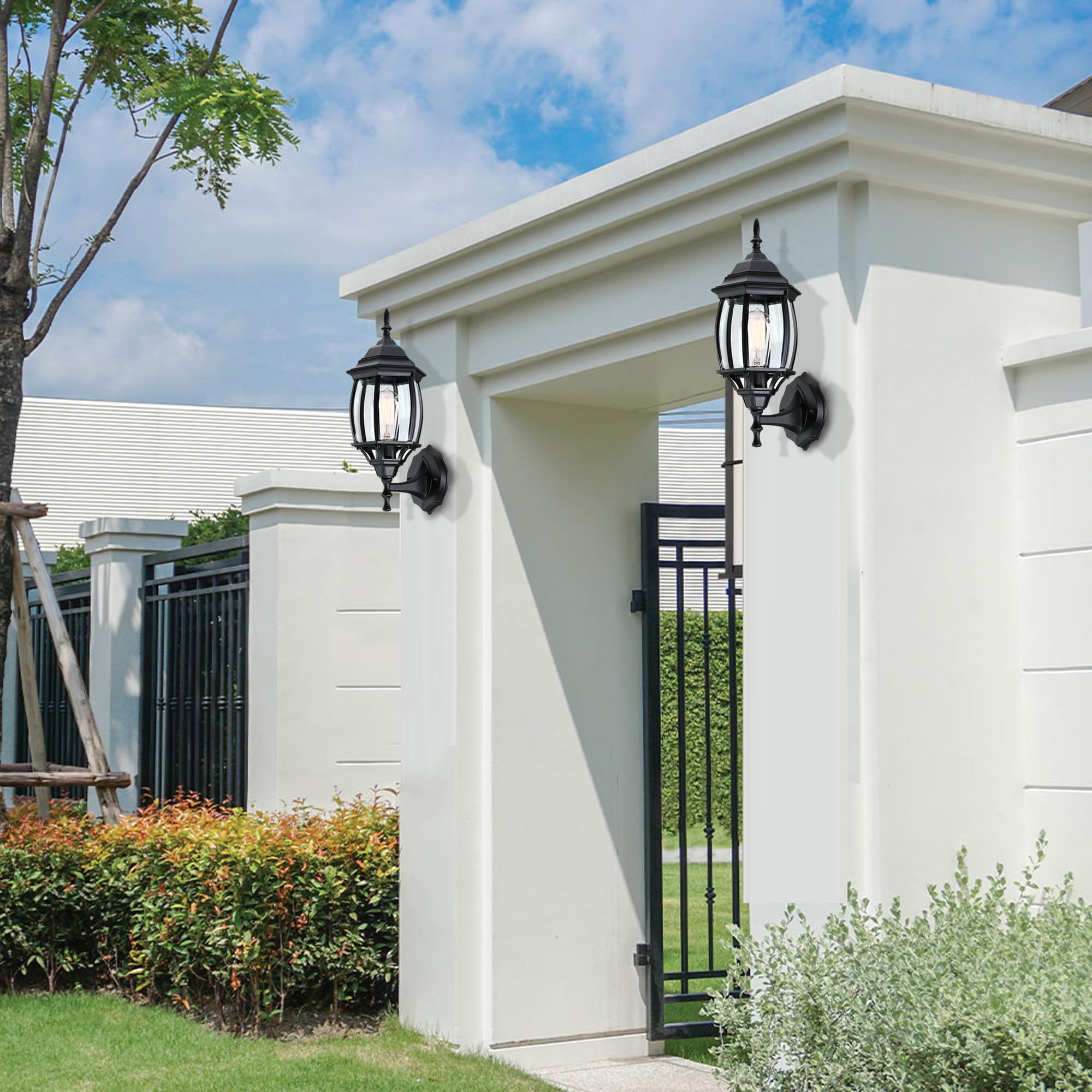 Hukoro 2FL14492-WL-BK Outdoor-Wall-Lighting - View #9