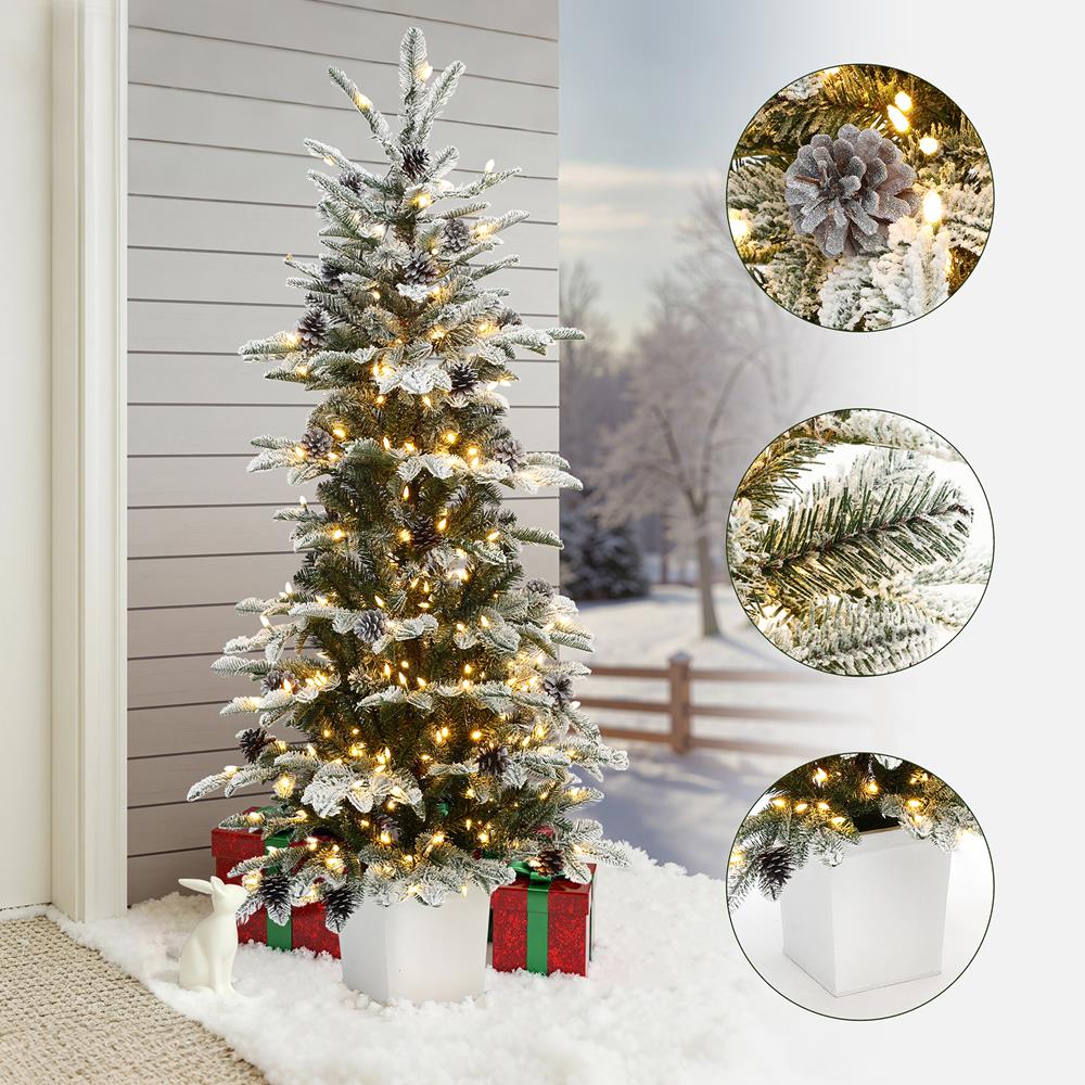 LuxenHome WHAP2498 Artificial-Christmas-Trees - View #5