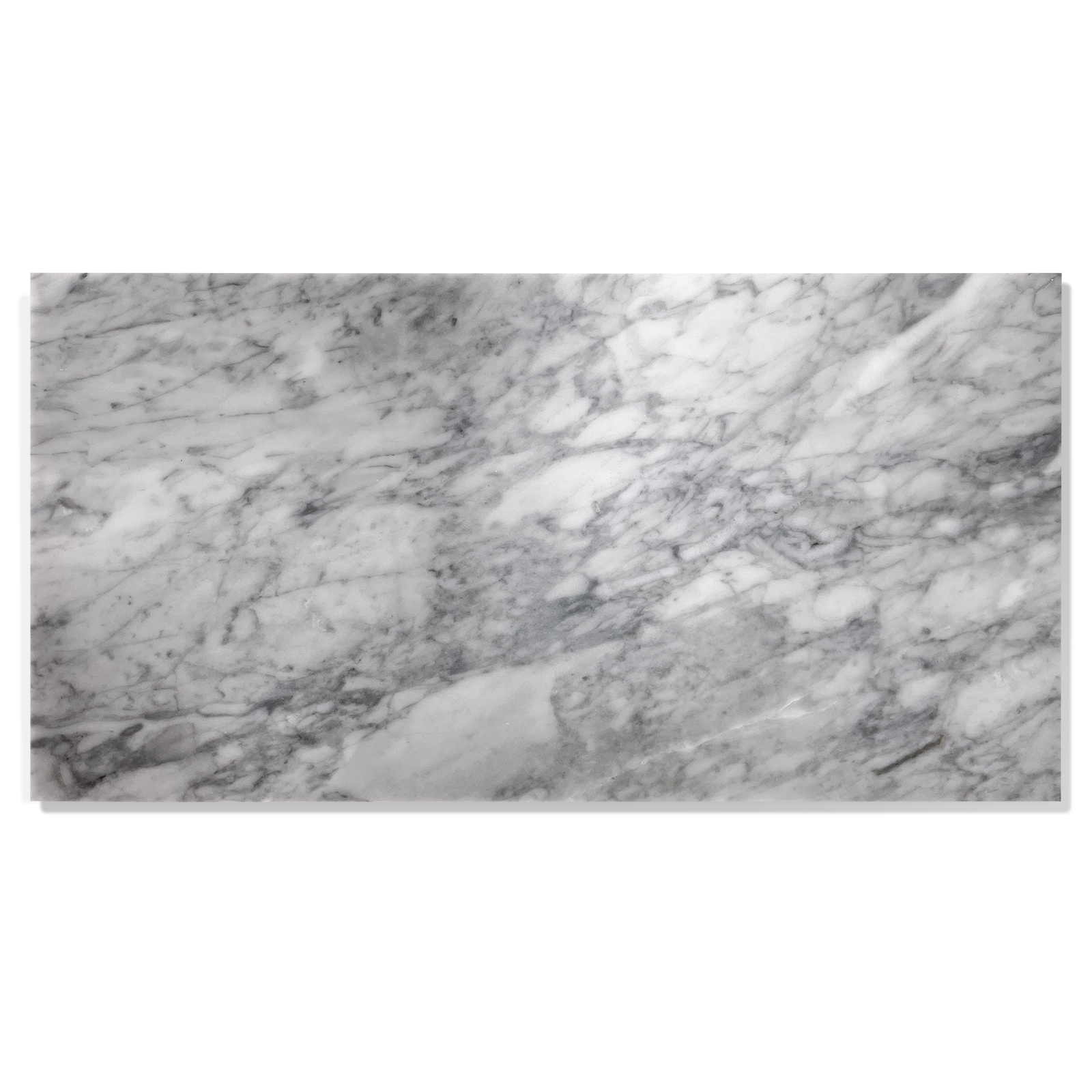 Siavonce Gray 12-in x 24-in Polished Natural Stone Marble Look 