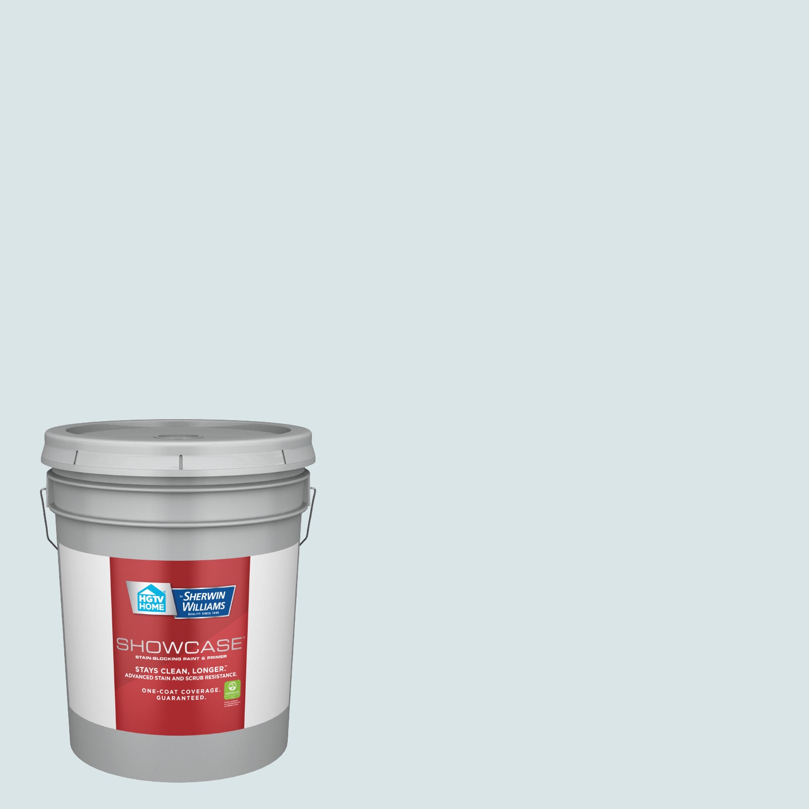 HGTV HOME by Sherwin-Williams 4007-5A-935246 Showcase Semi-gloss Ice Rink Blue 4007-5A Acrylic Interior Paint Paint + Primer ( 5-gallon )