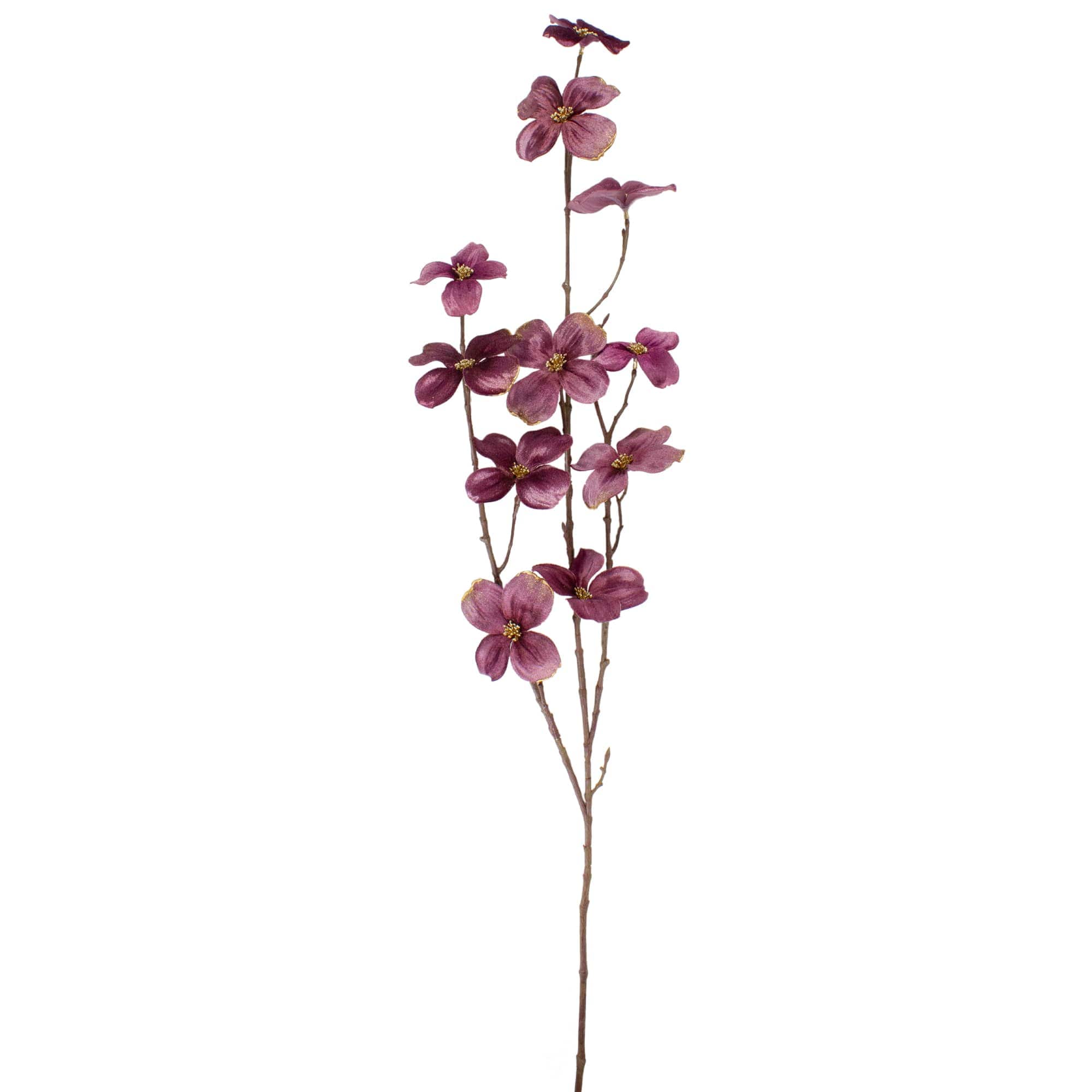 Northlight Velvet Dogwood Artificial Floral Christmas Spray - 39 inch - Pink
