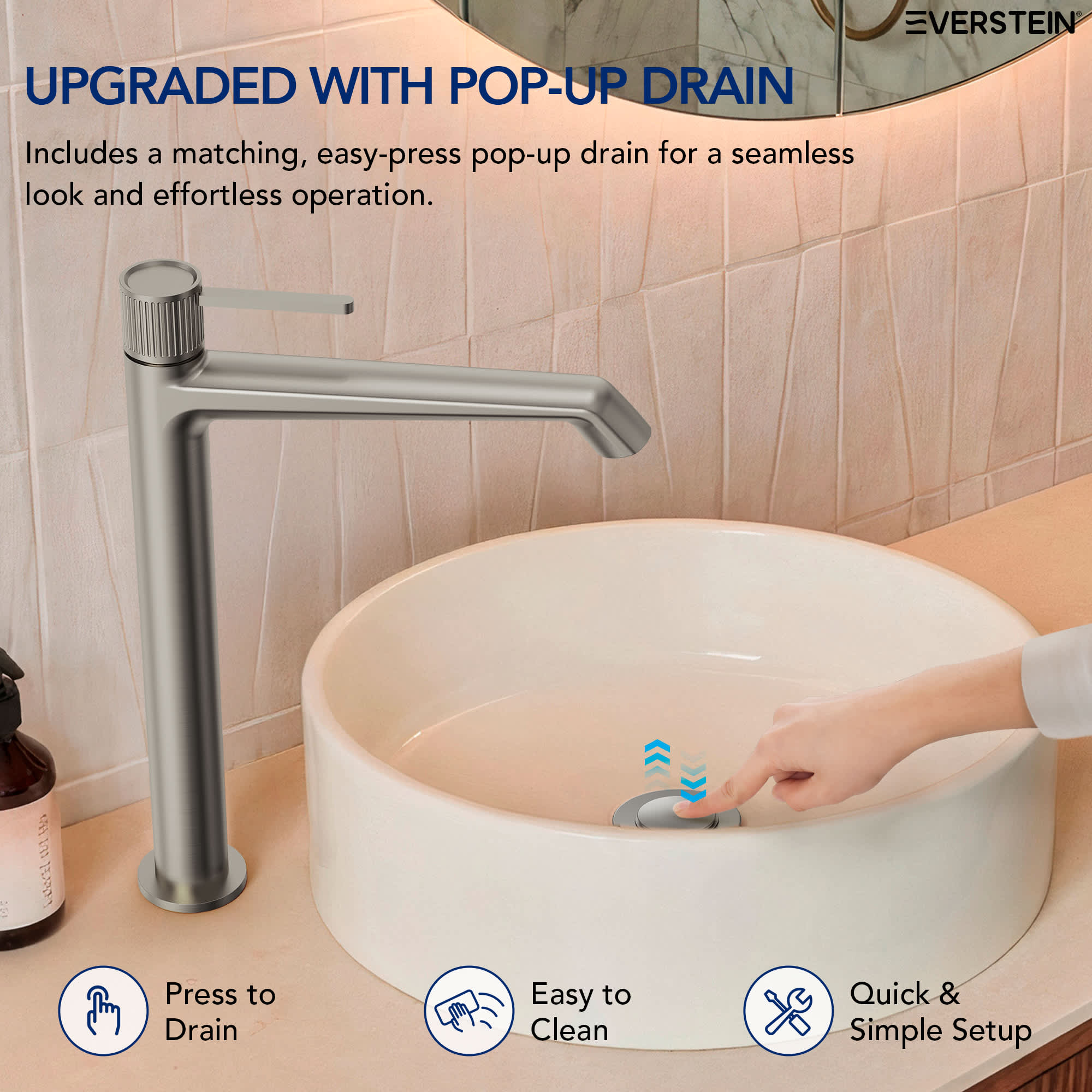 EVERSTEIN SFS-1314B-NK Lavatory-Faucets - View #7