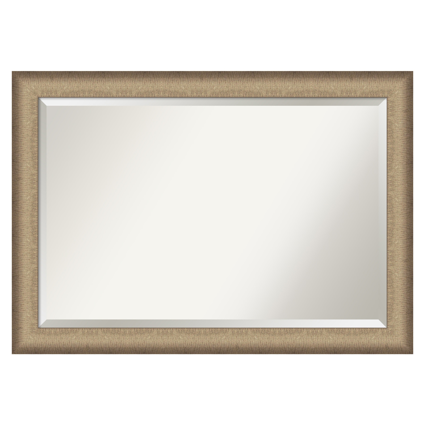 Elegant Brushed Bronze Rectangular Wall Mirror 40.75" x 28.75"