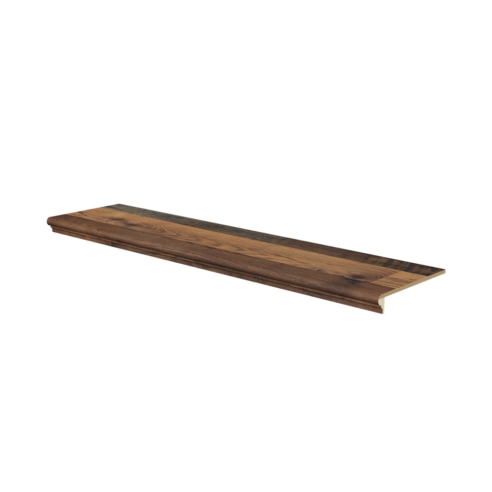 Stairtek BOXLAM1148-07551 Retread 48-in x 11.5-in x 0.375-in Antique Barnwood Laminate No return Bullnose Stair Tread