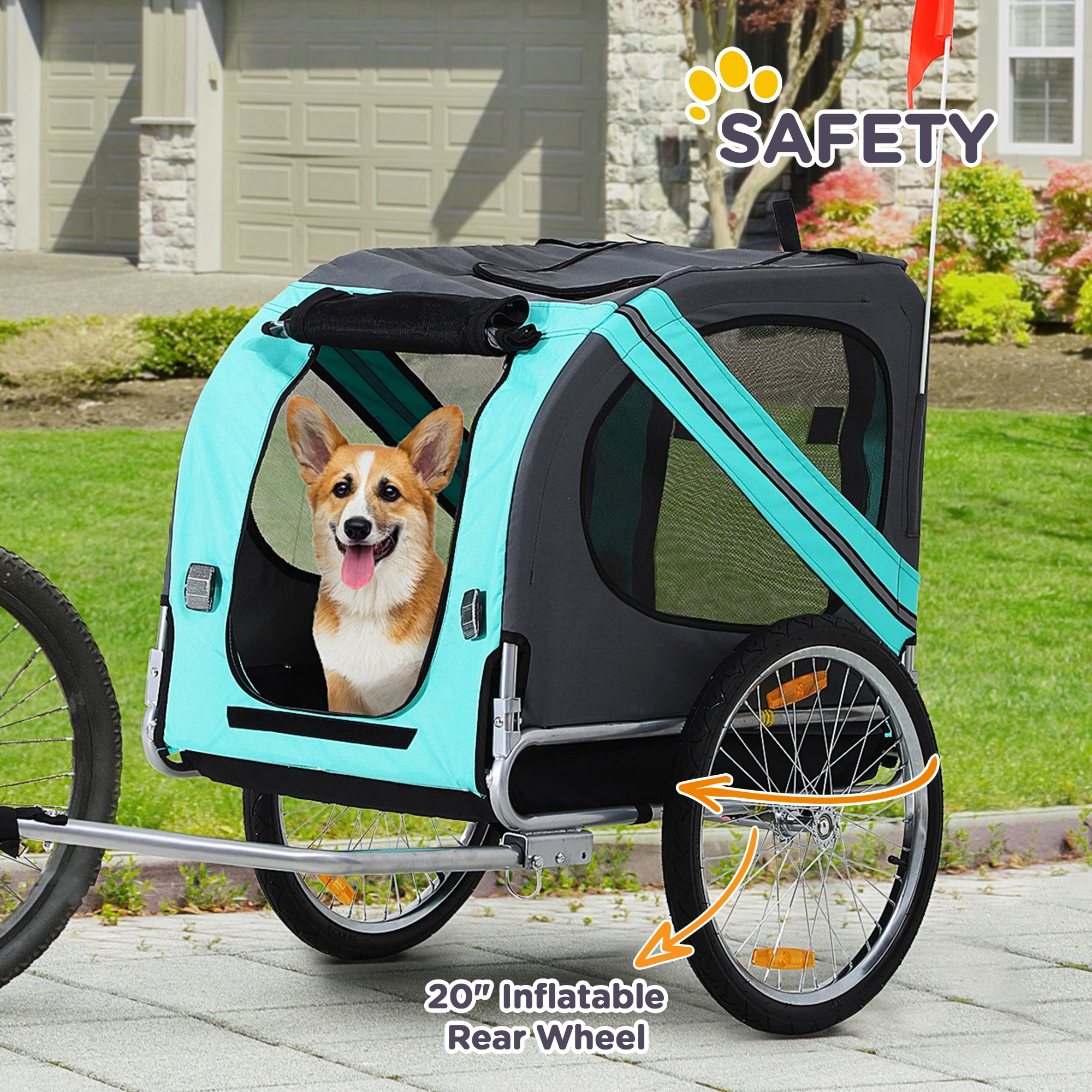Aosom D00-098GN Pet-Strollers - View #6