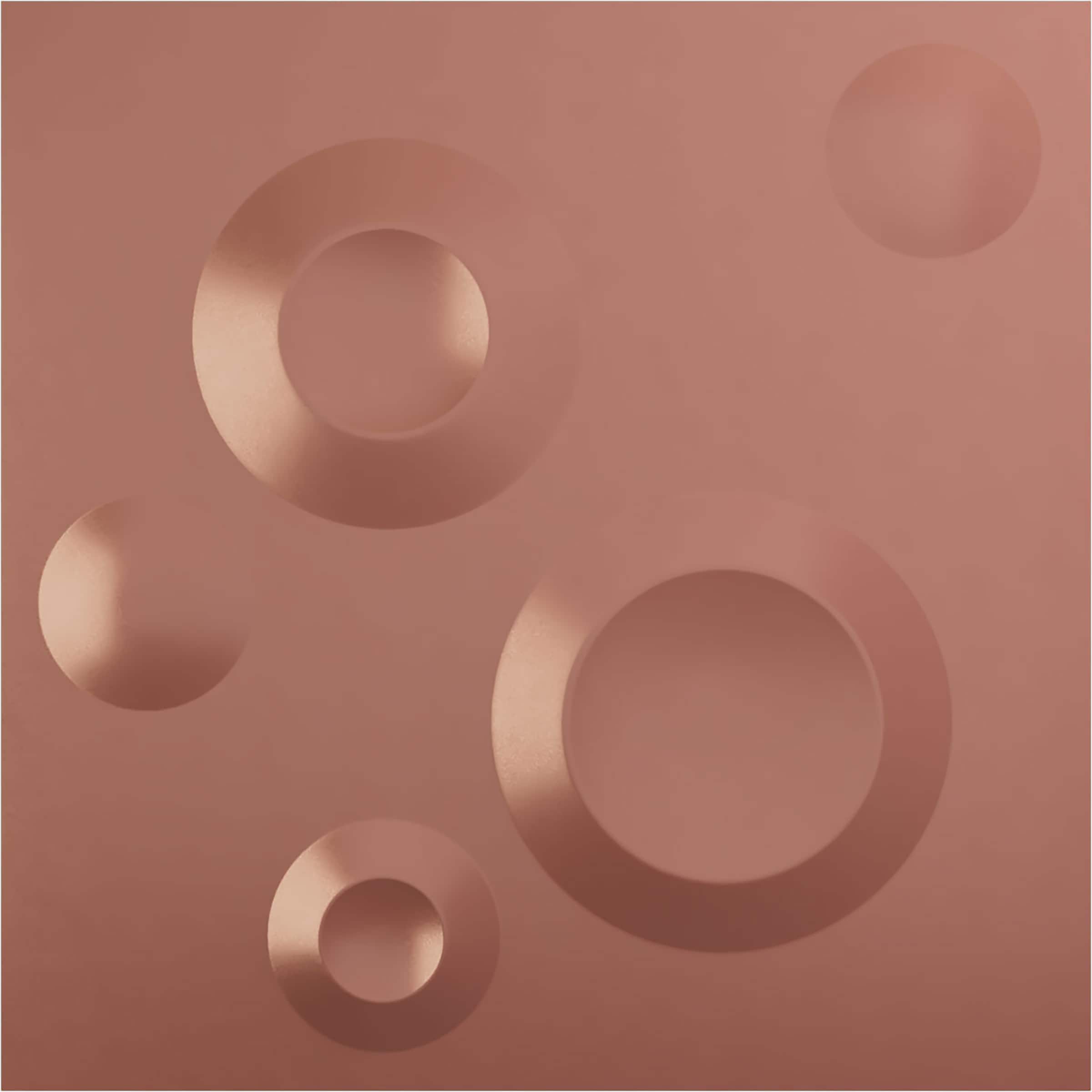 Ekena Millwork WP12X12COFCP-CASE-12 11-7/8-in x 11-7/8-in Embossed Universal Pearl Metallic Champagne Pink PVC Wall Panel 12 -Pack