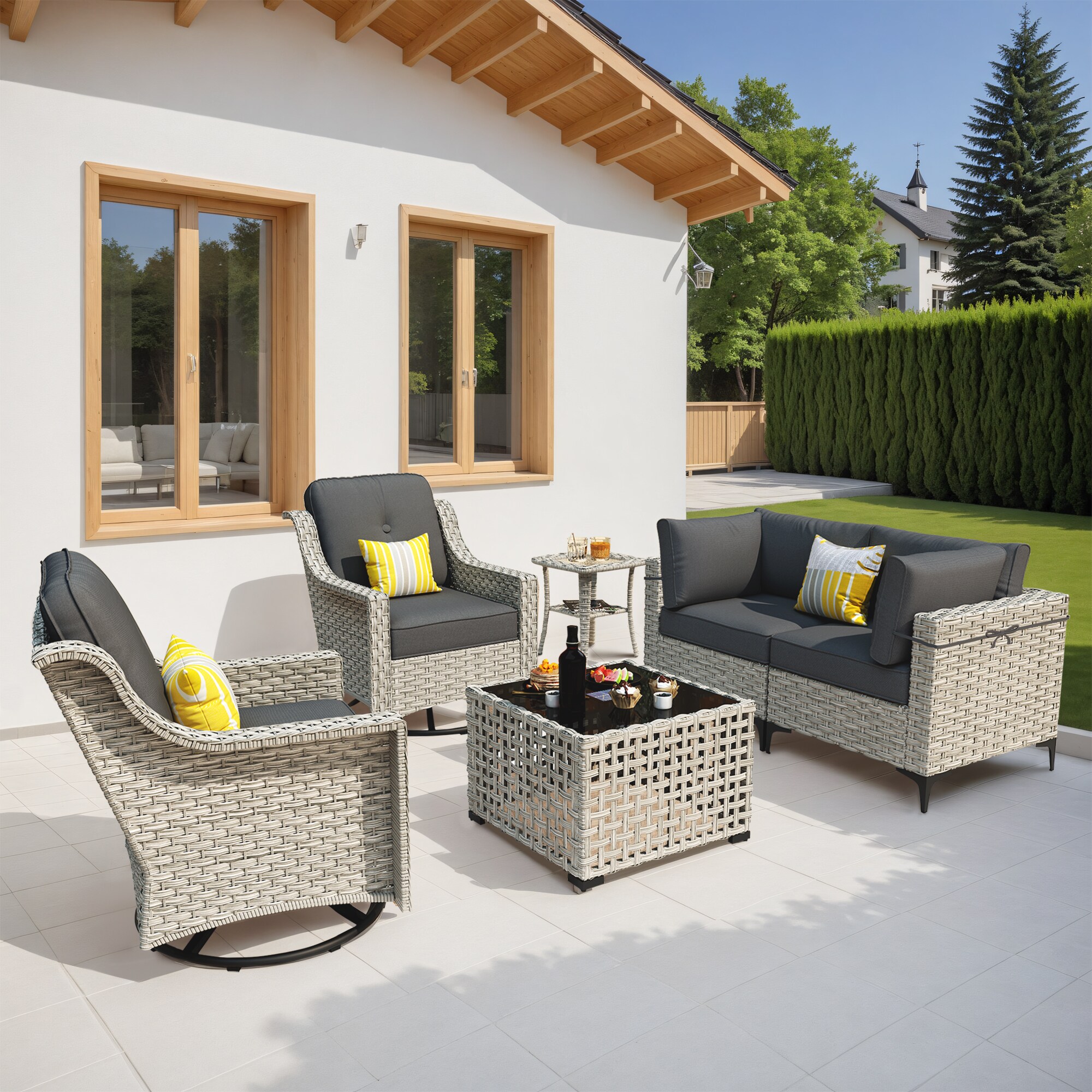 Pouuin SKT106 Patio-Conversation-Sets - View #10