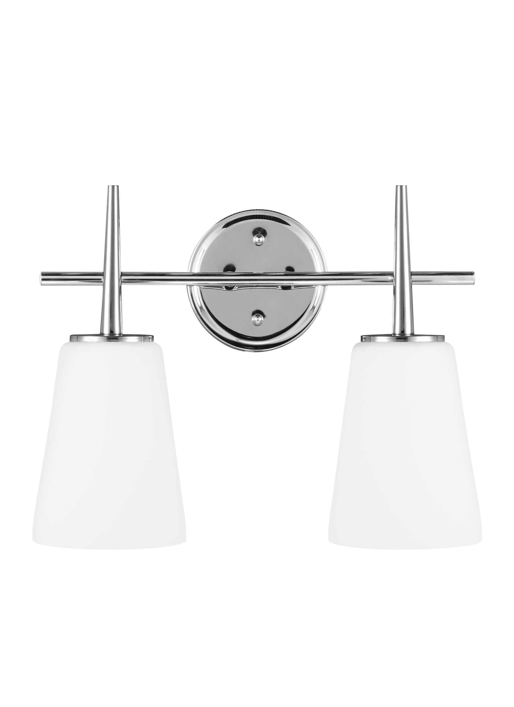 Generation Lighting 4440402EN3-05 Driscoll 15.5-in 2 -Light Polished Chrome Modern/contemporary Vanity light
