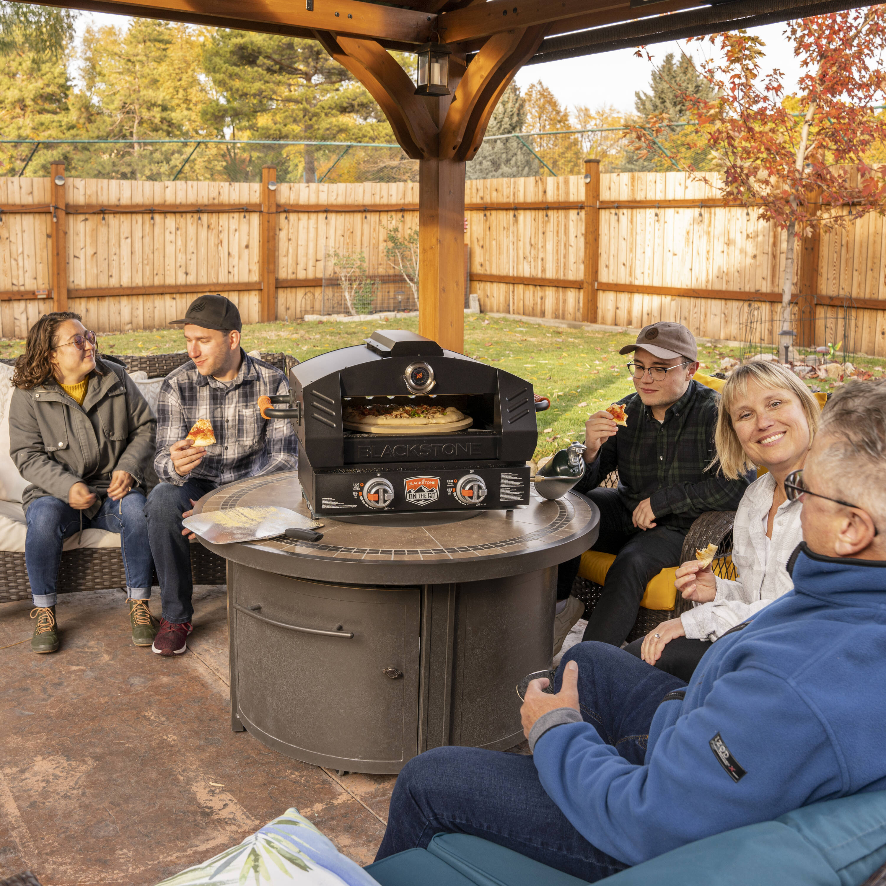 Blackstone Tabletop Propane Pizza Oven with Two 15 Cordierite Stones