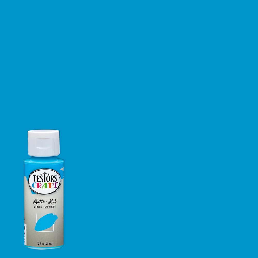 Testors 292428A Craft Acrylic Pre-tinted Low Odor Matte Island Breeze Paint