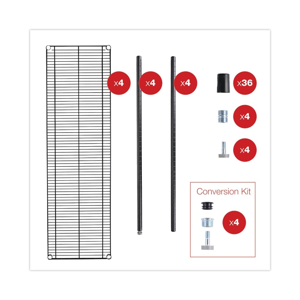 Alera ALESW206018BA Wire-Shelves - View #3