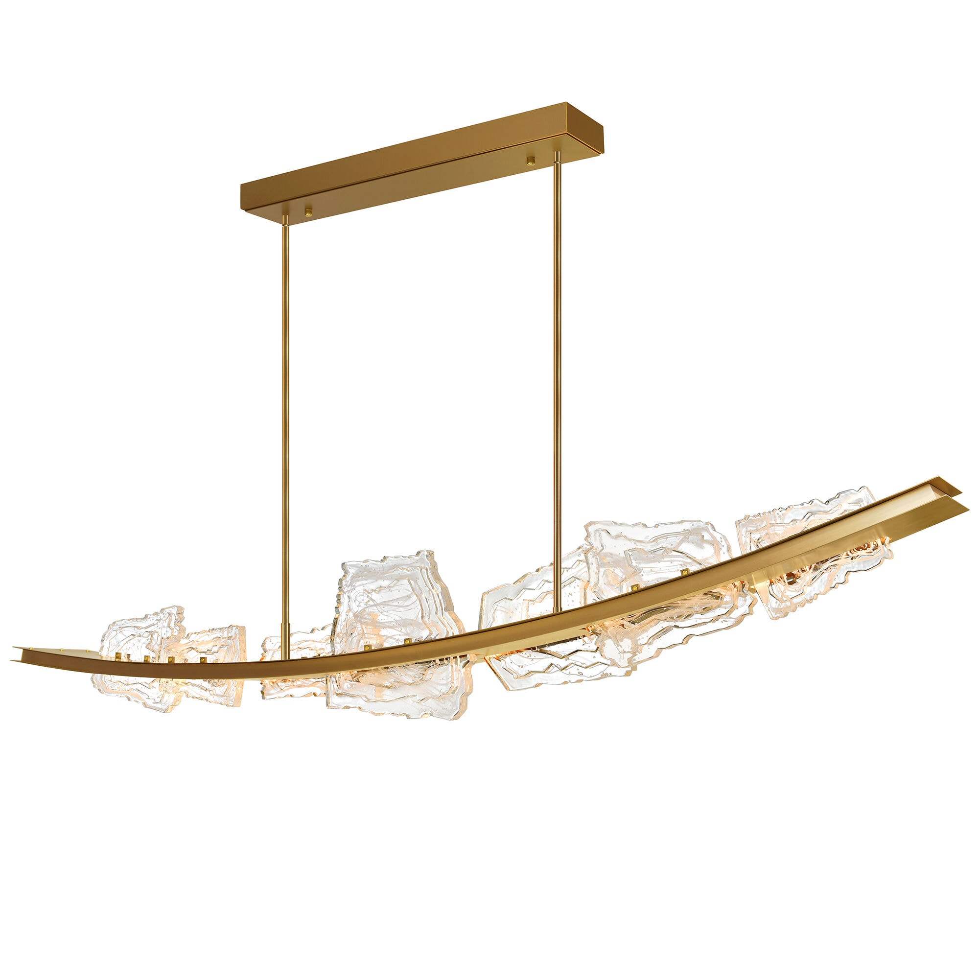 CWI Lighting Arcus 1 -Light Multiple finishes Brass LED Mixed material Chandelier