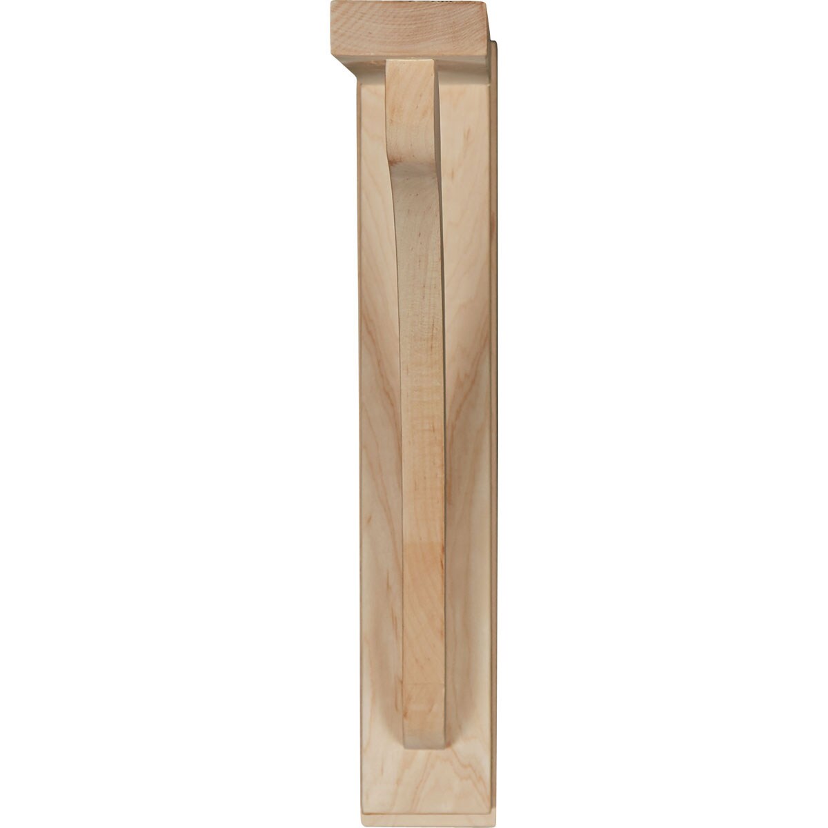 Red Oak 14.25" Hand-Carved Shelf Bracket