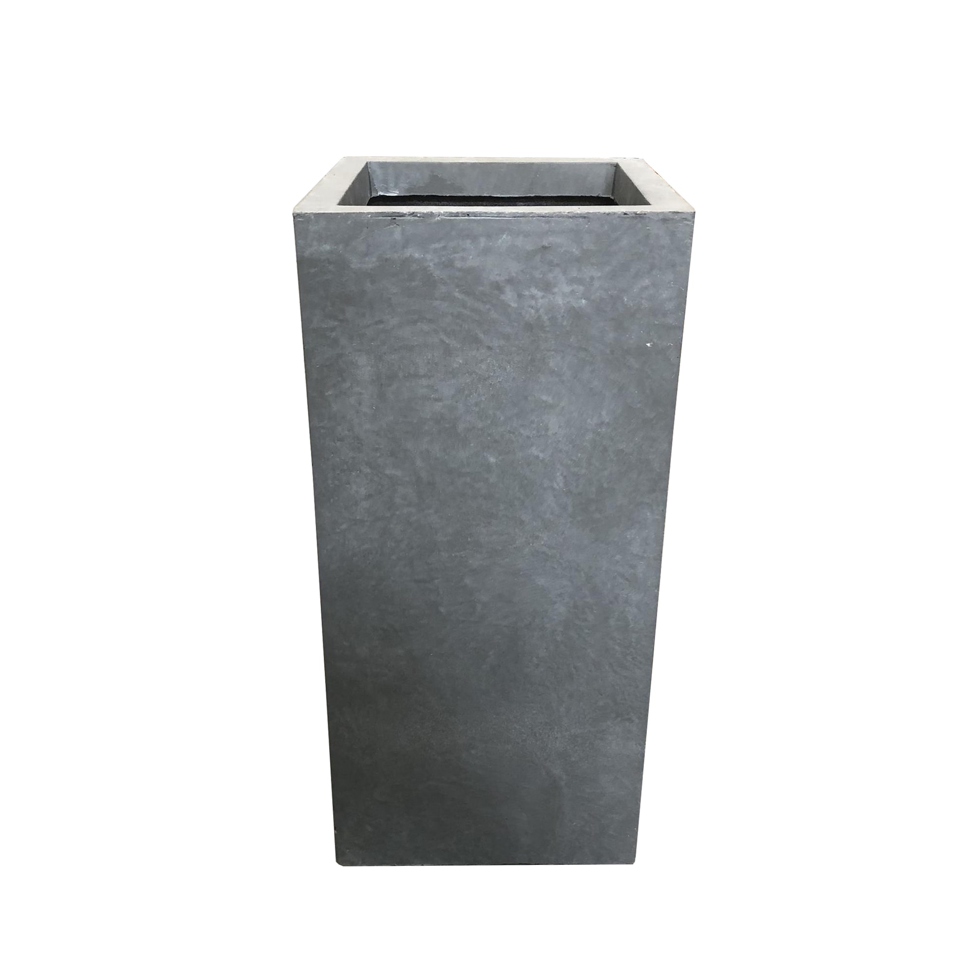 KANTE 9-in x 20-in Slate Gray Concrete Planter with Drainage Holes in ...