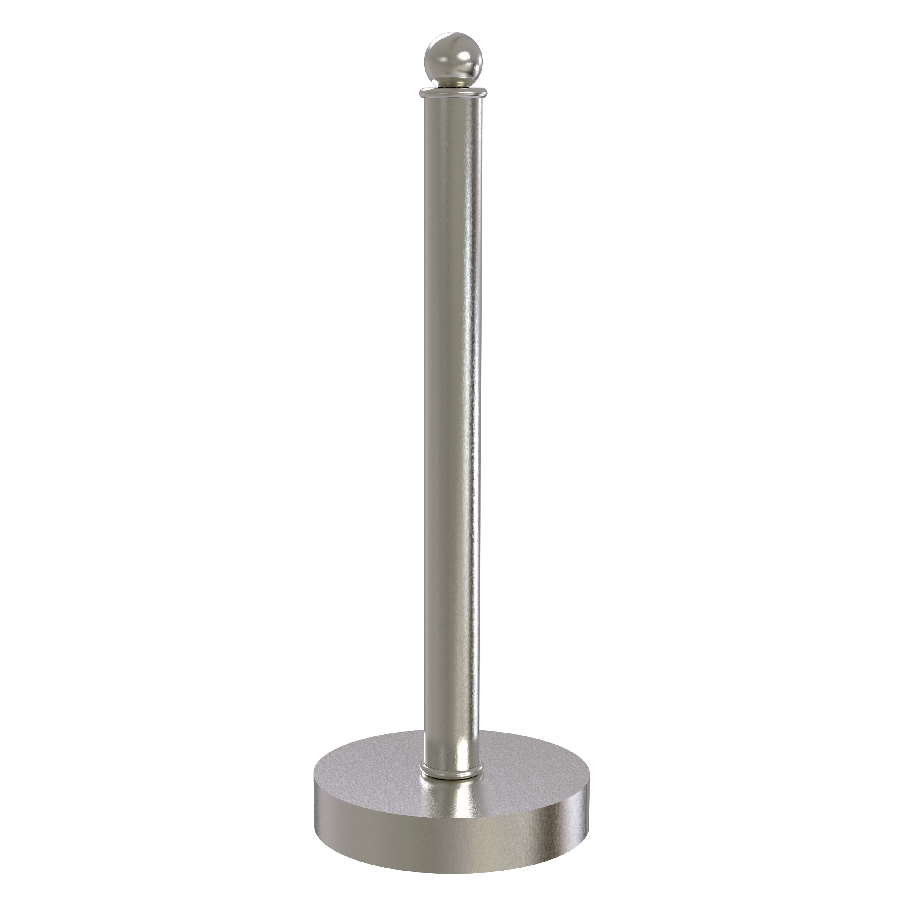 Allied Brass 1051-SN Satin Nickel Metal Freestanding Paper towel holder