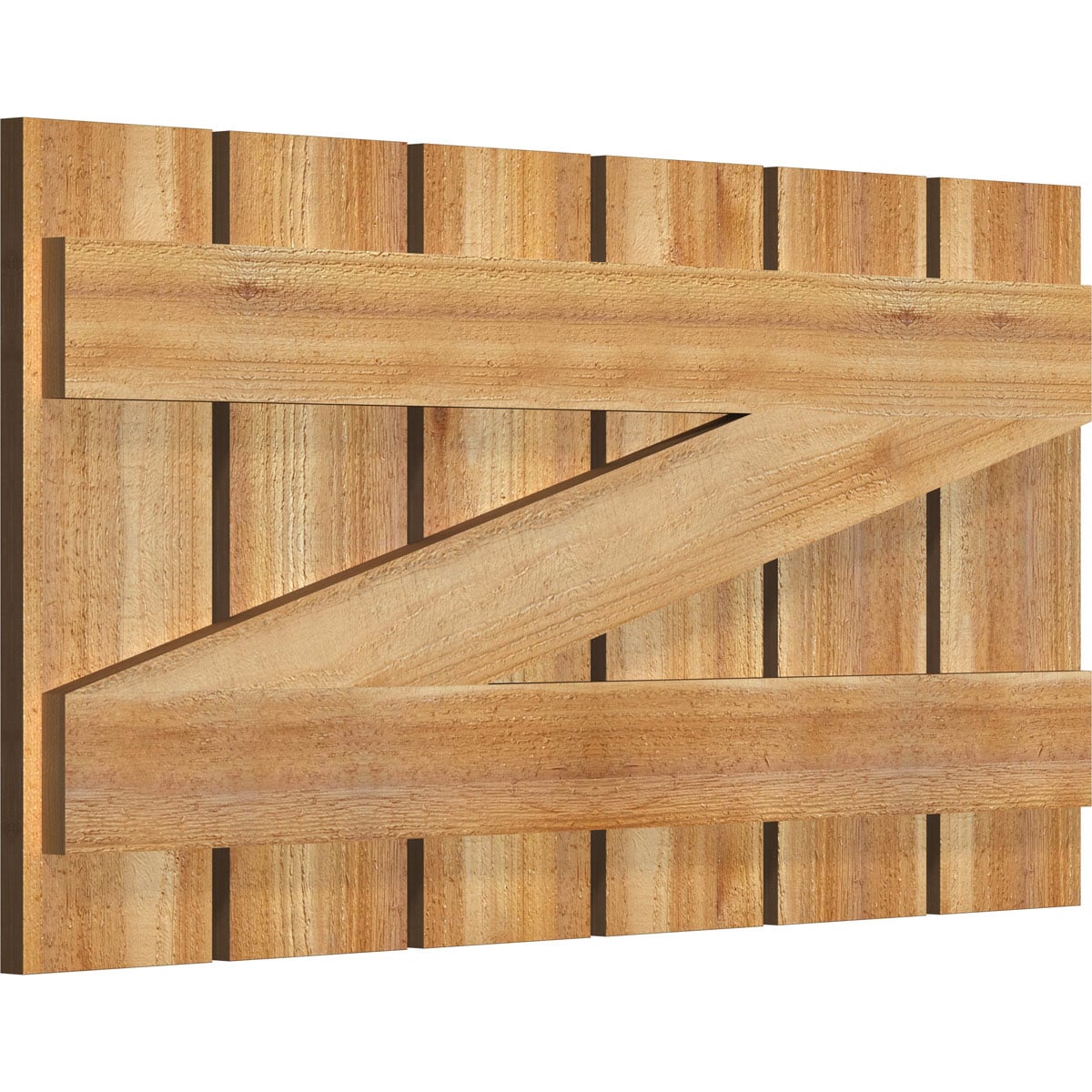Ekena Millwork RBS06Z35X018RWR Exterior-Shutters - View #2