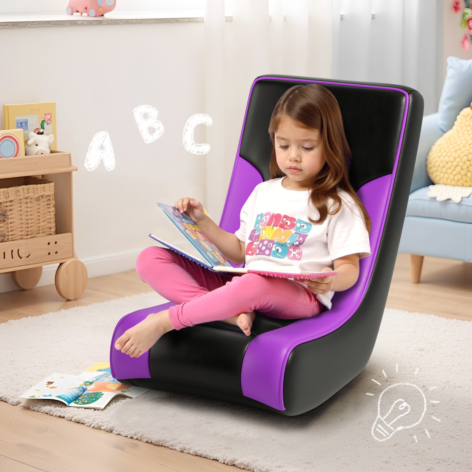 GTPLAYER LOWE-GTP-450R-PURPLE Office-Chairs - View #7