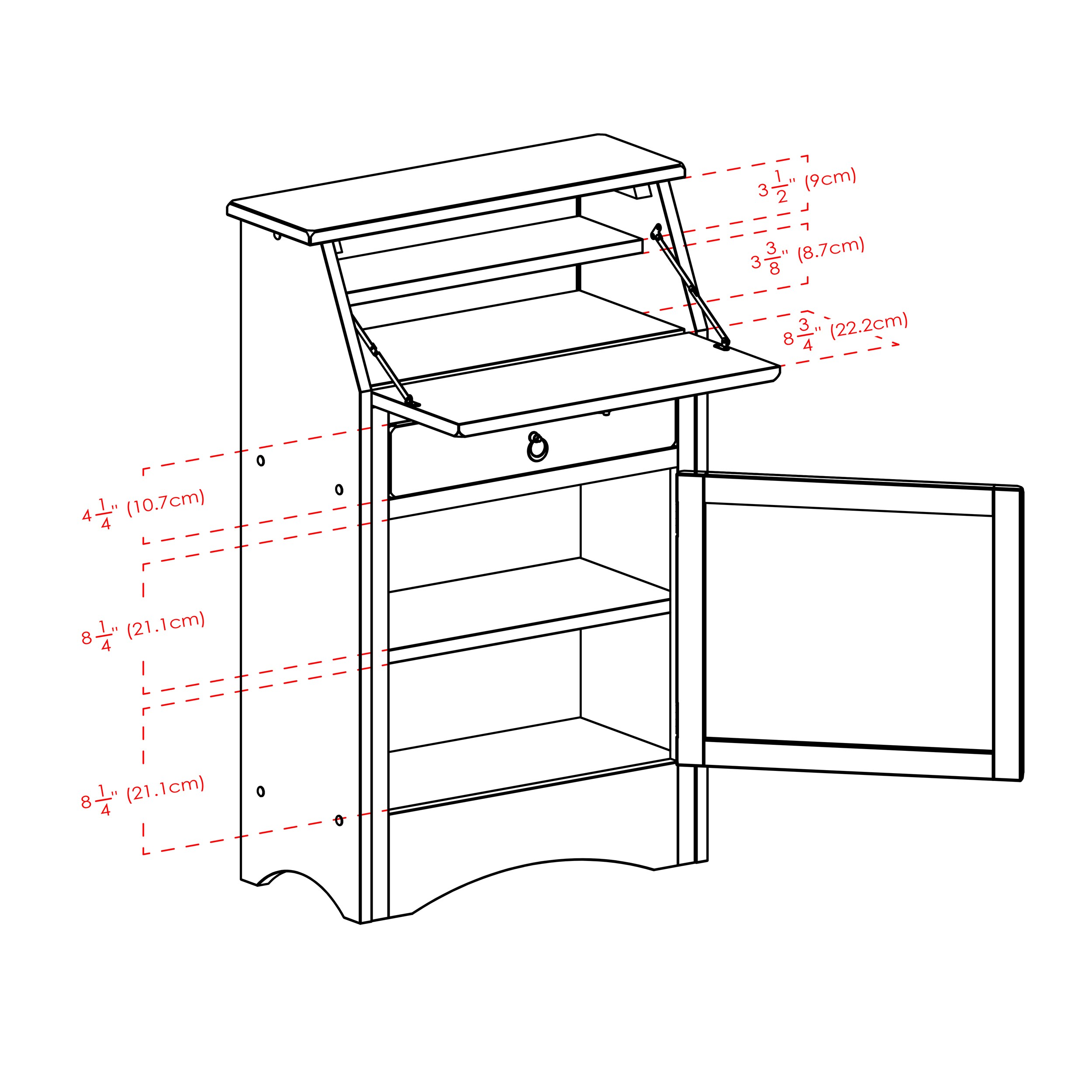 winsome secretary desk