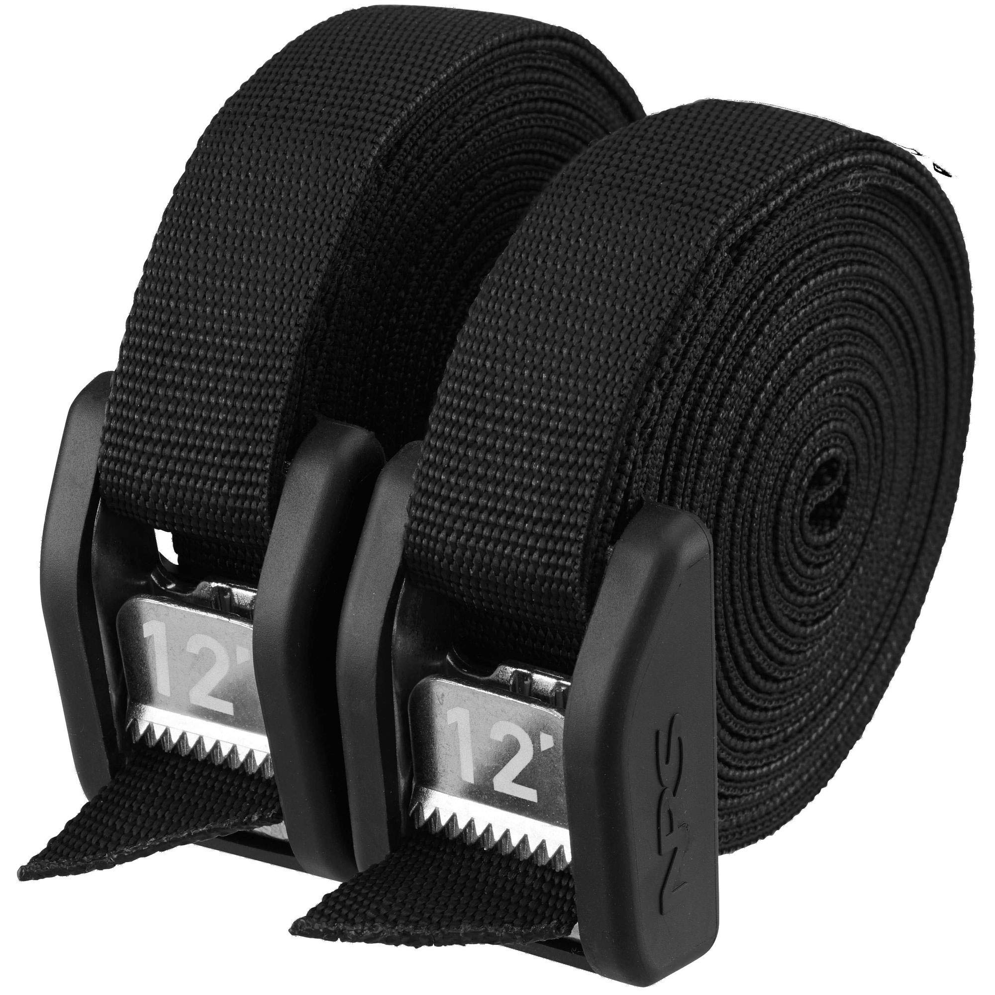 NRS  12' Buckle Bumper Strap Pair Stealth Black